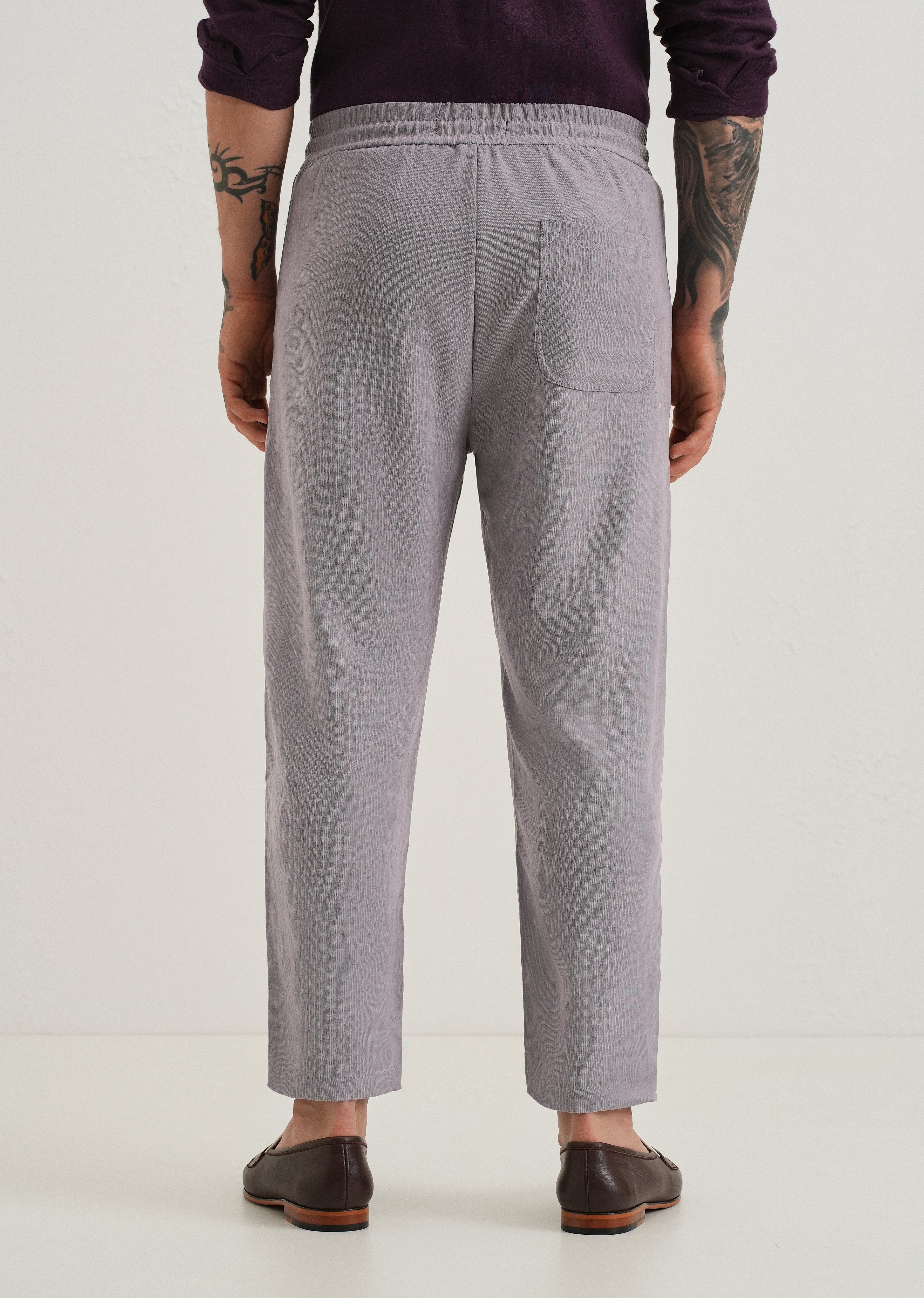 Lavender Pin Stripe Corduroy Pant - Image 3