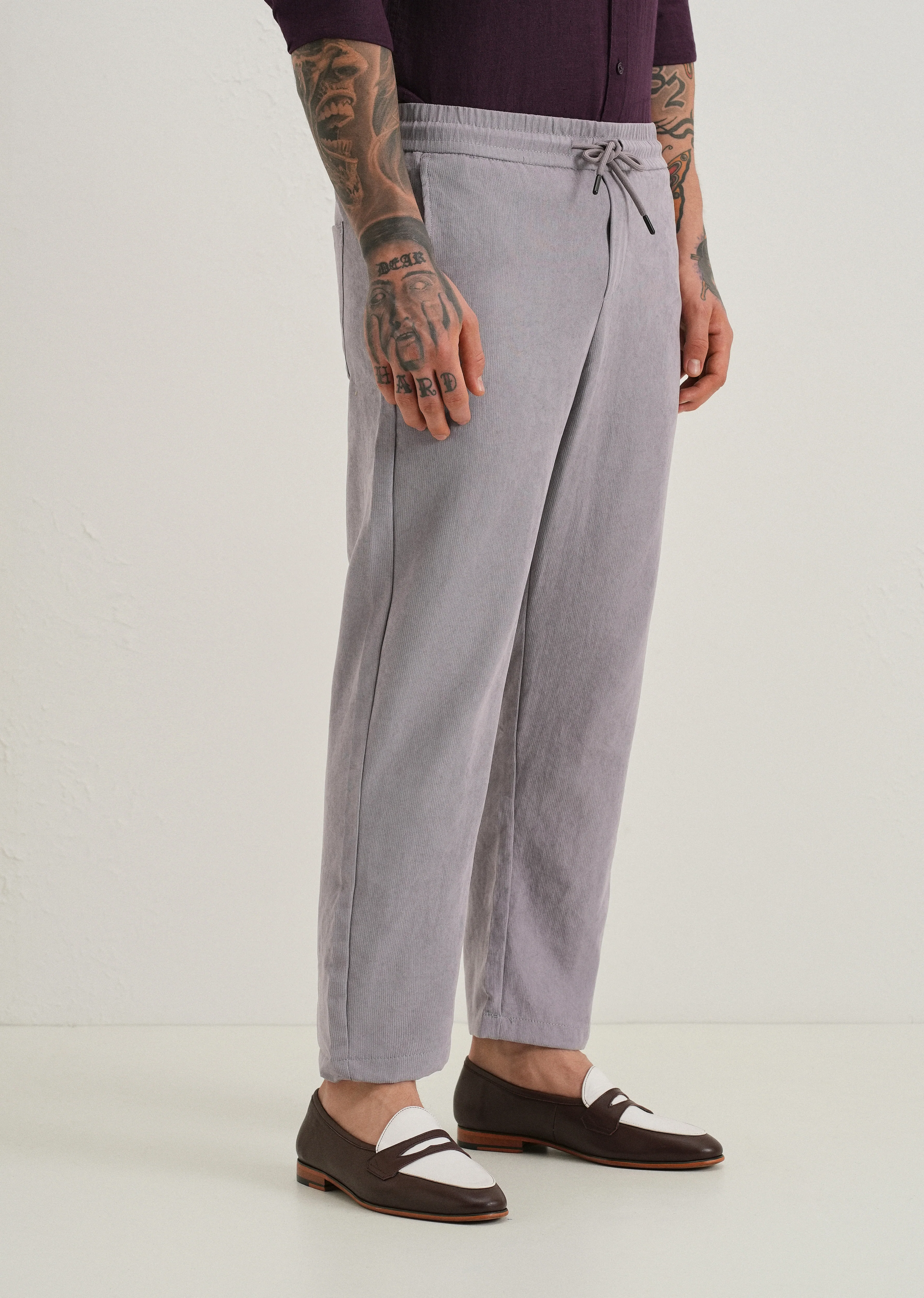 Lavender Pin Stripe Corduroy Pant - Image 5