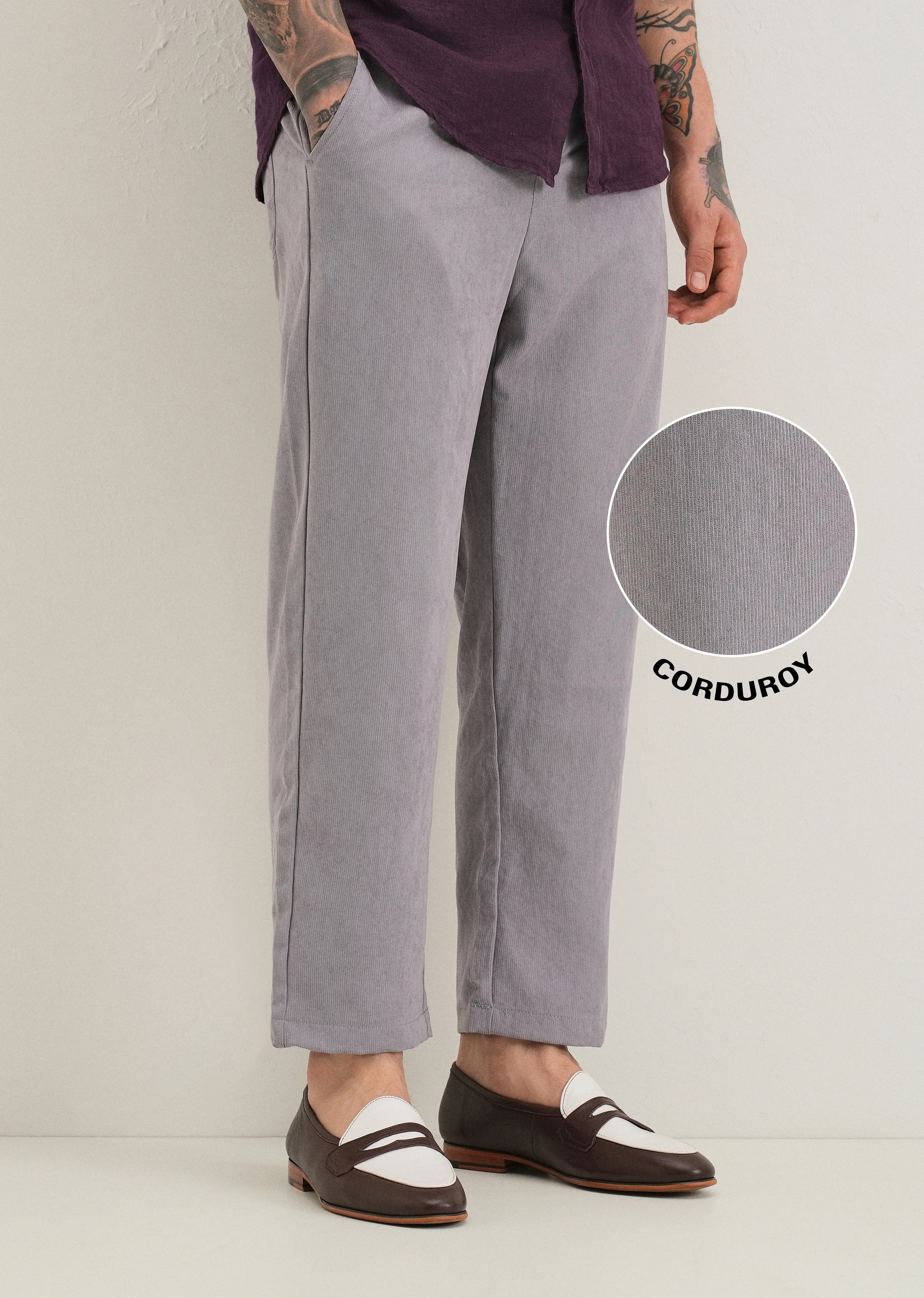 Lavender Pin Stripe Corduroy Pant - Image 8