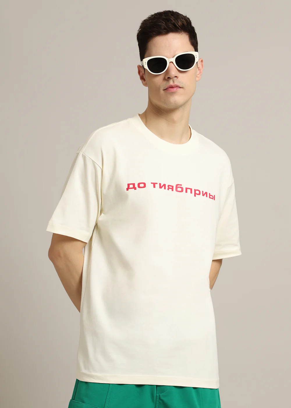 Letter Luxe Oversized T-shirt - Image 3