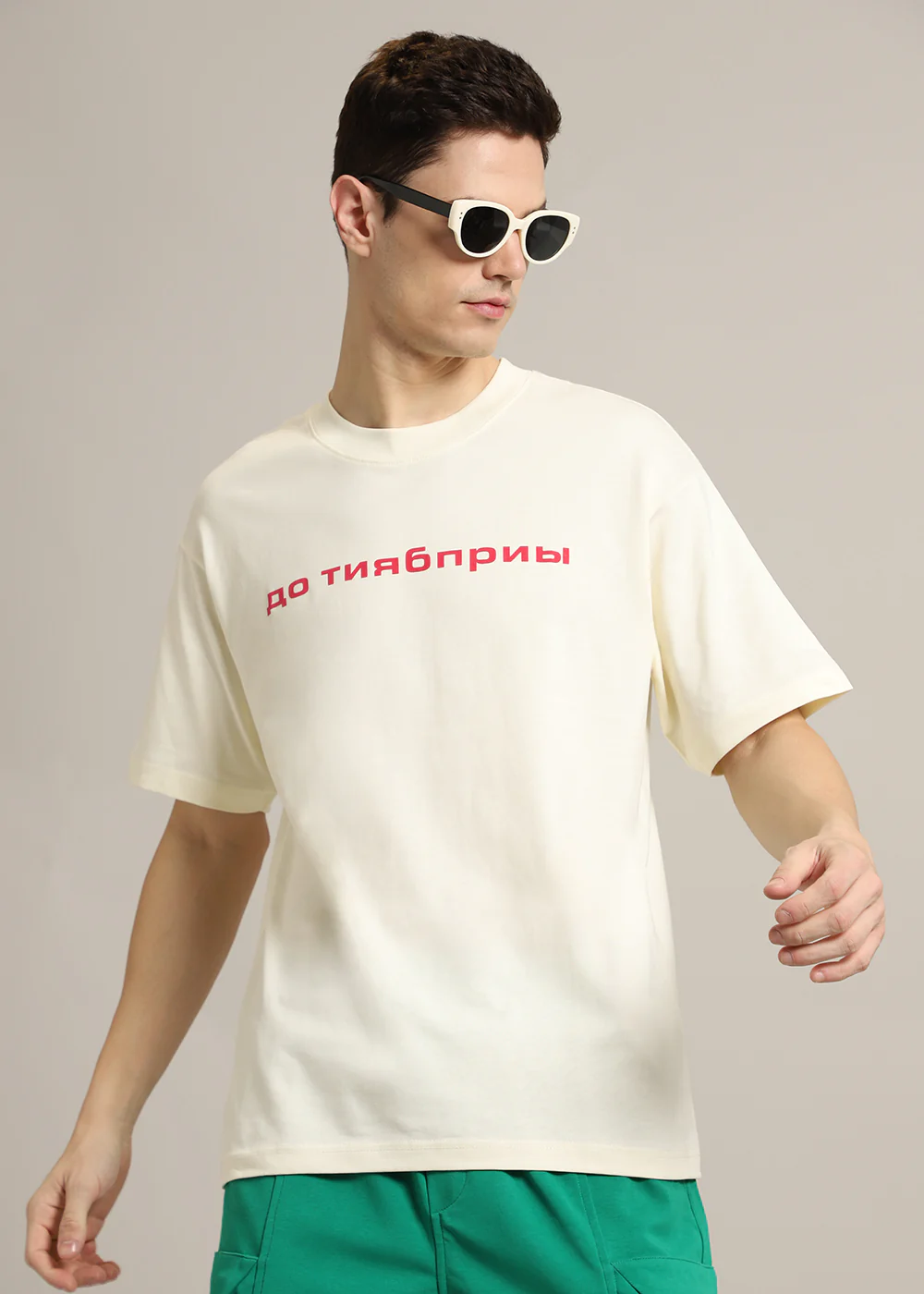 Letter Luxe Oversized T-shirt - Image 4