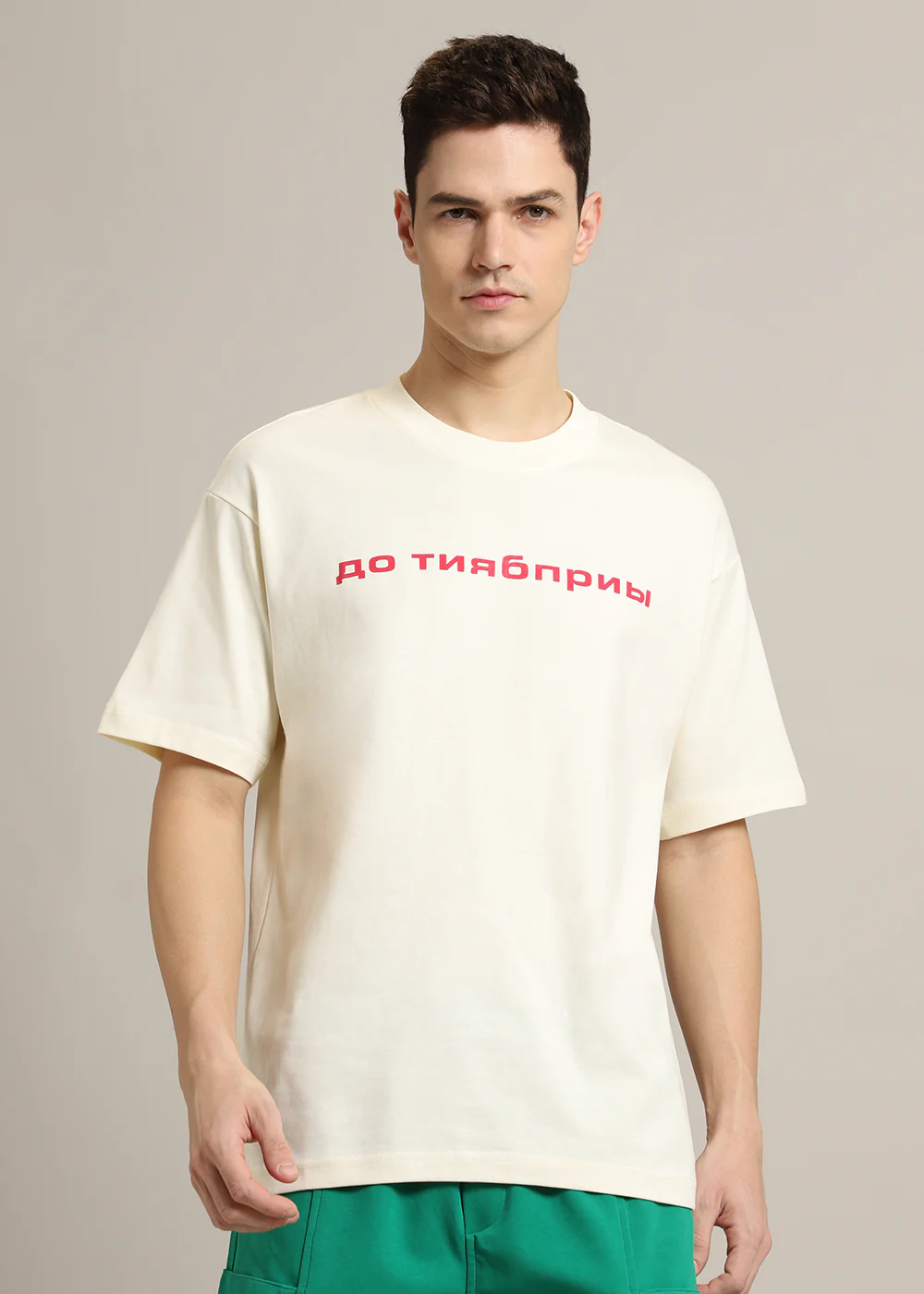 Letter Luxe Oversized T-shirt - Image 5