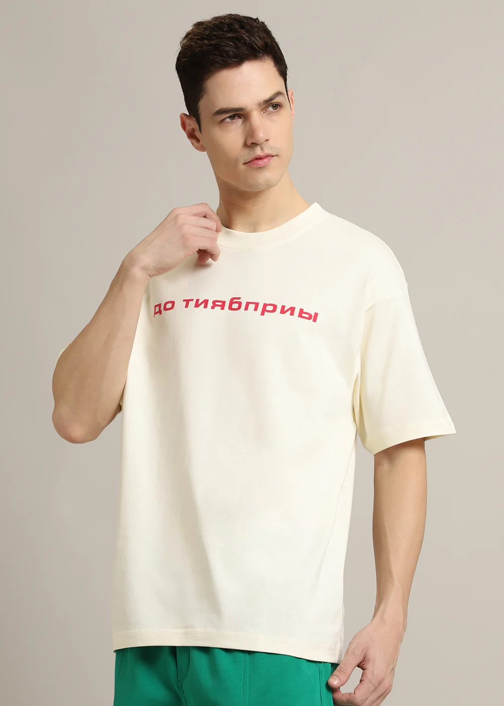 Letter Luxe Oversized T-shirt - Image 7