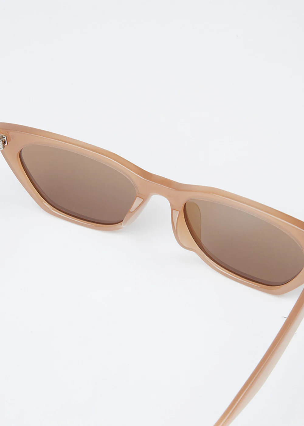 Light Beige Unisex Cat-eye Sunglasses - Image 3