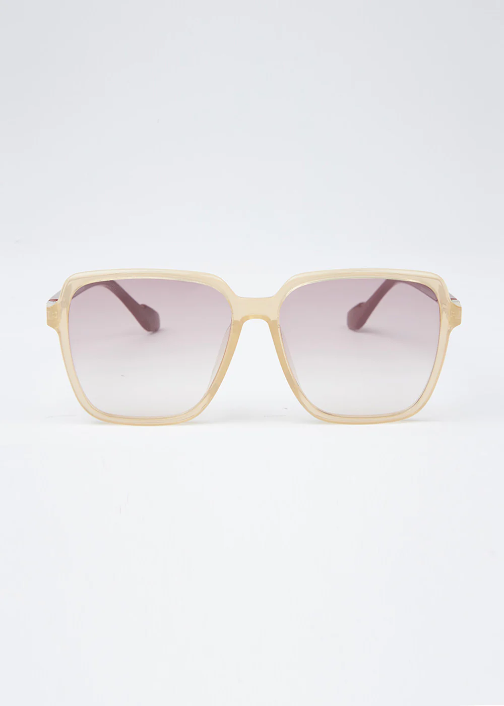 Light Beige Unisex Square sunglasses - Image 3