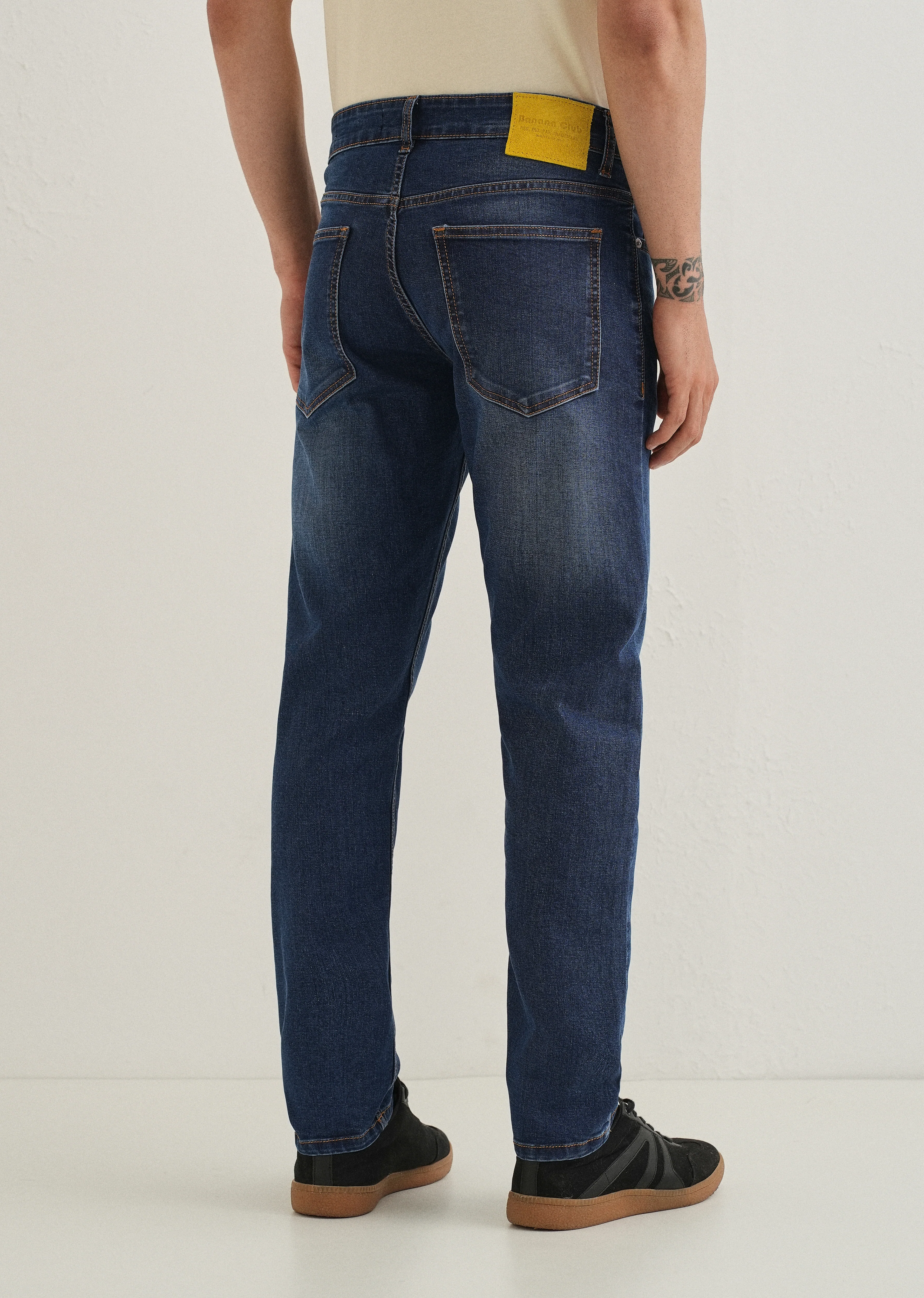 Light Blue Fade Ankle Fit Jeans - Image 4