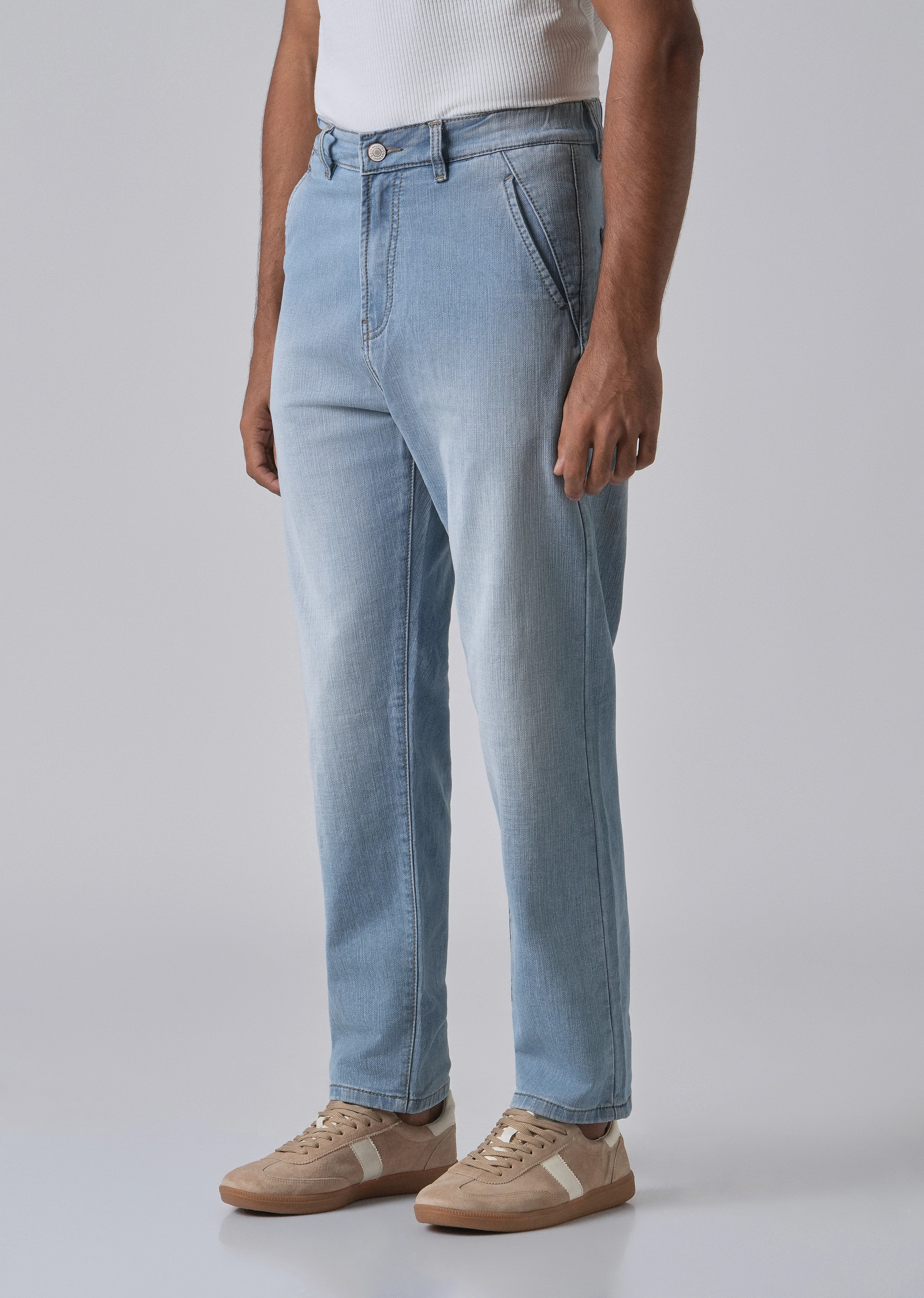 Light Blue Fade Regular Fit Denim - Image 4