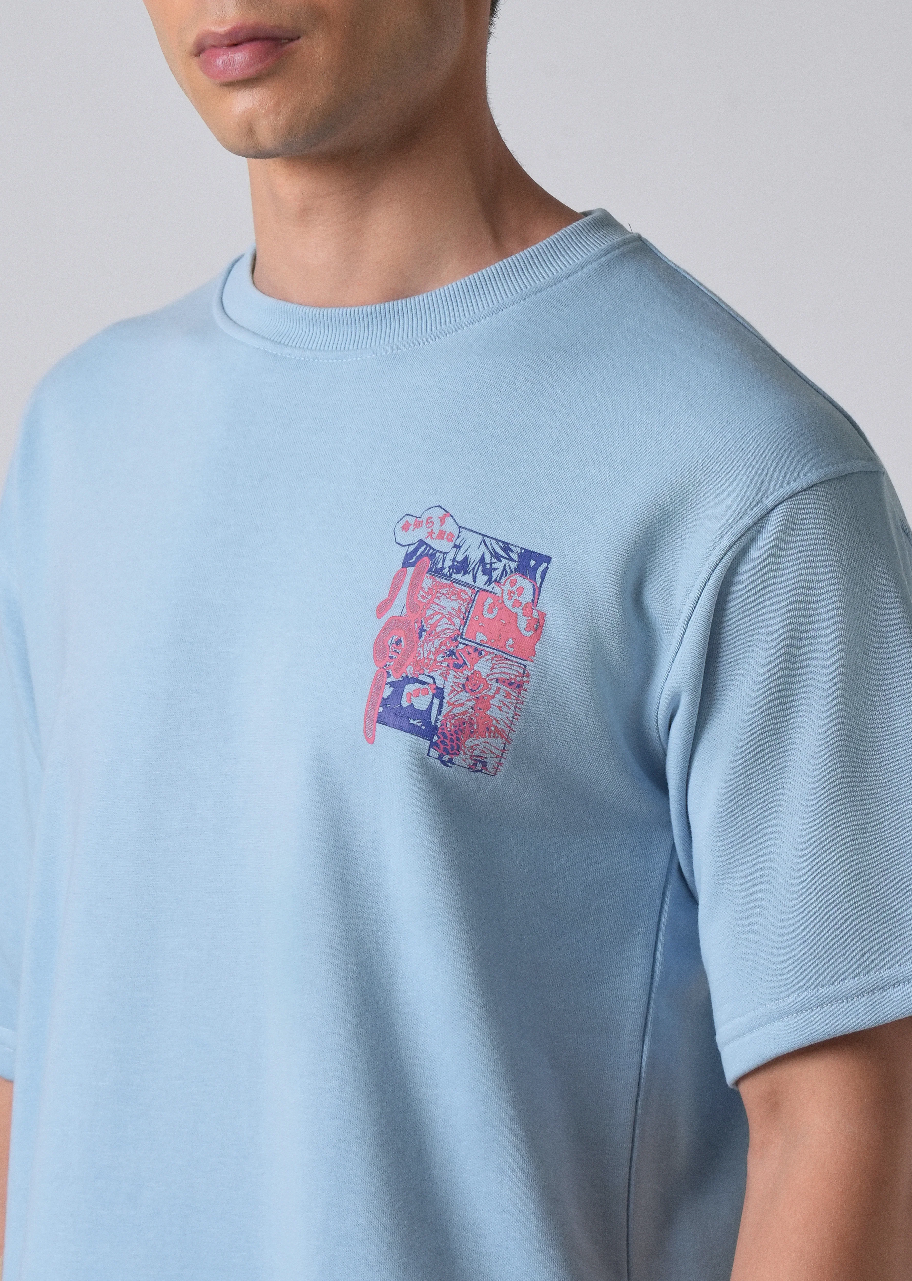 Light Blue Oversized T-shirt - Image 2
