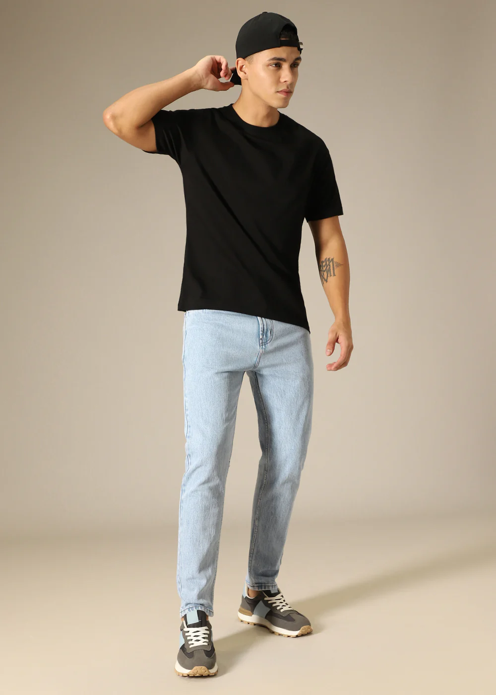 Light Blue Straight Fit Jeans - Image 7