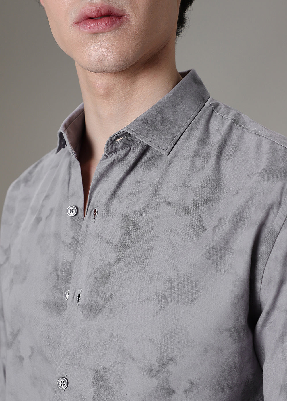 Light Grey Printed Shirt - Image 2