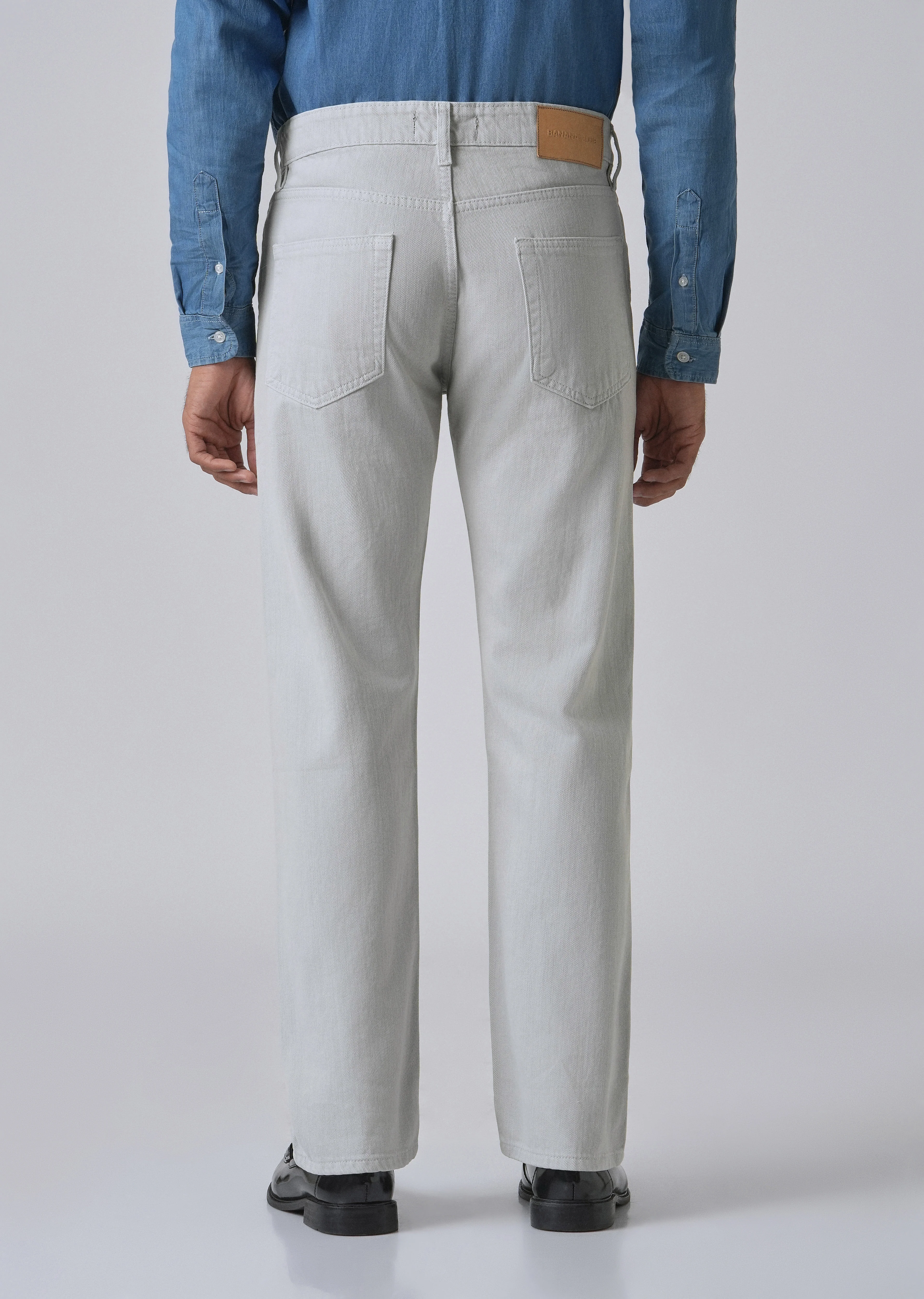 Light Grey Regular Fit Denim - Image 2