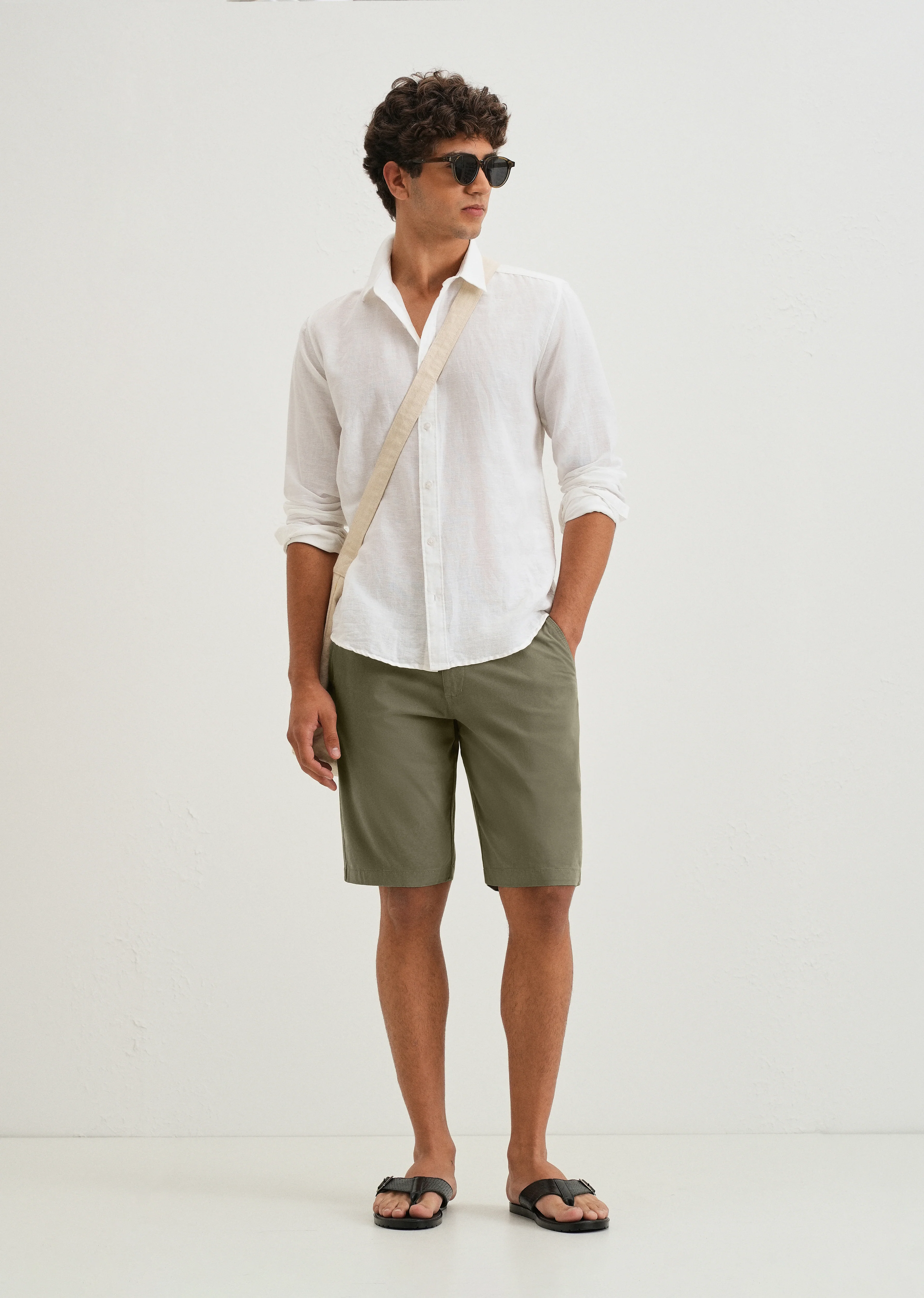 Light Olive Shorts - Image 6