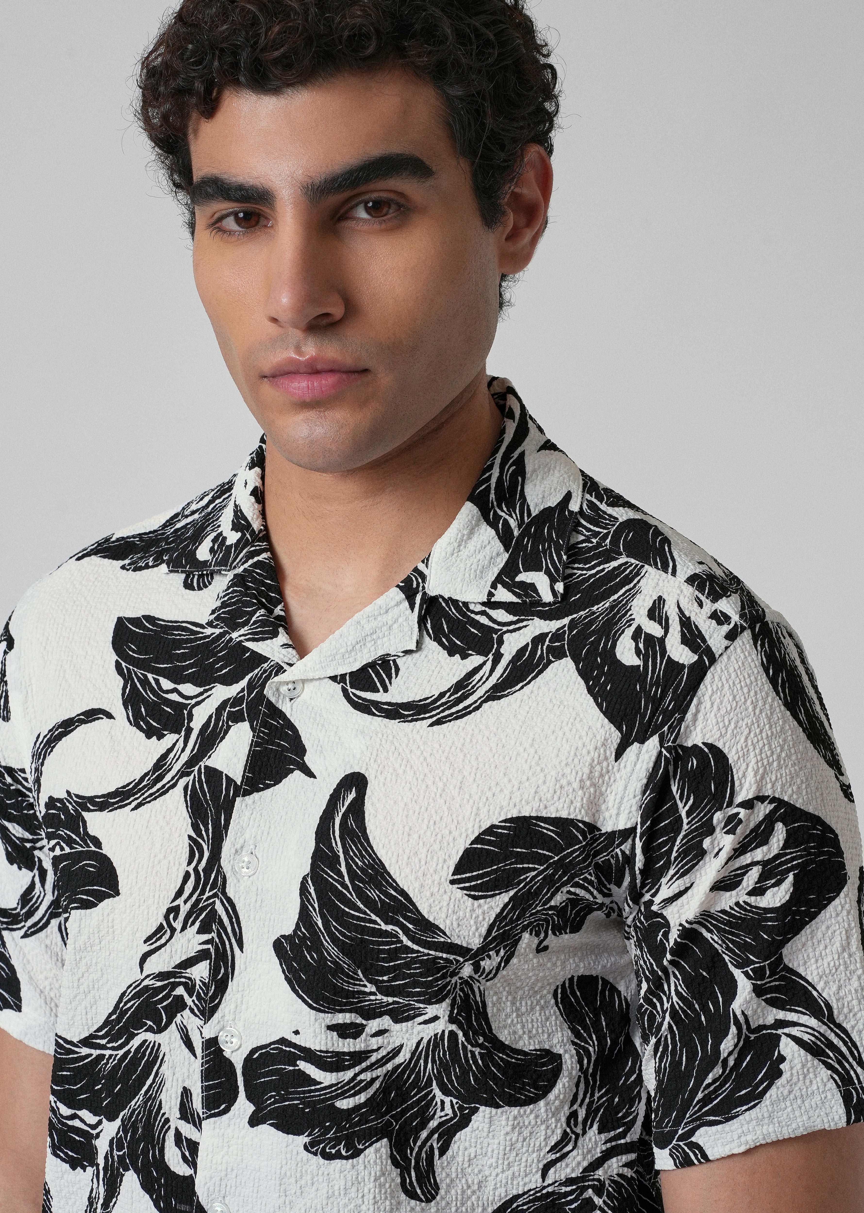 Lily Print Popcorn Shirt - Image 5