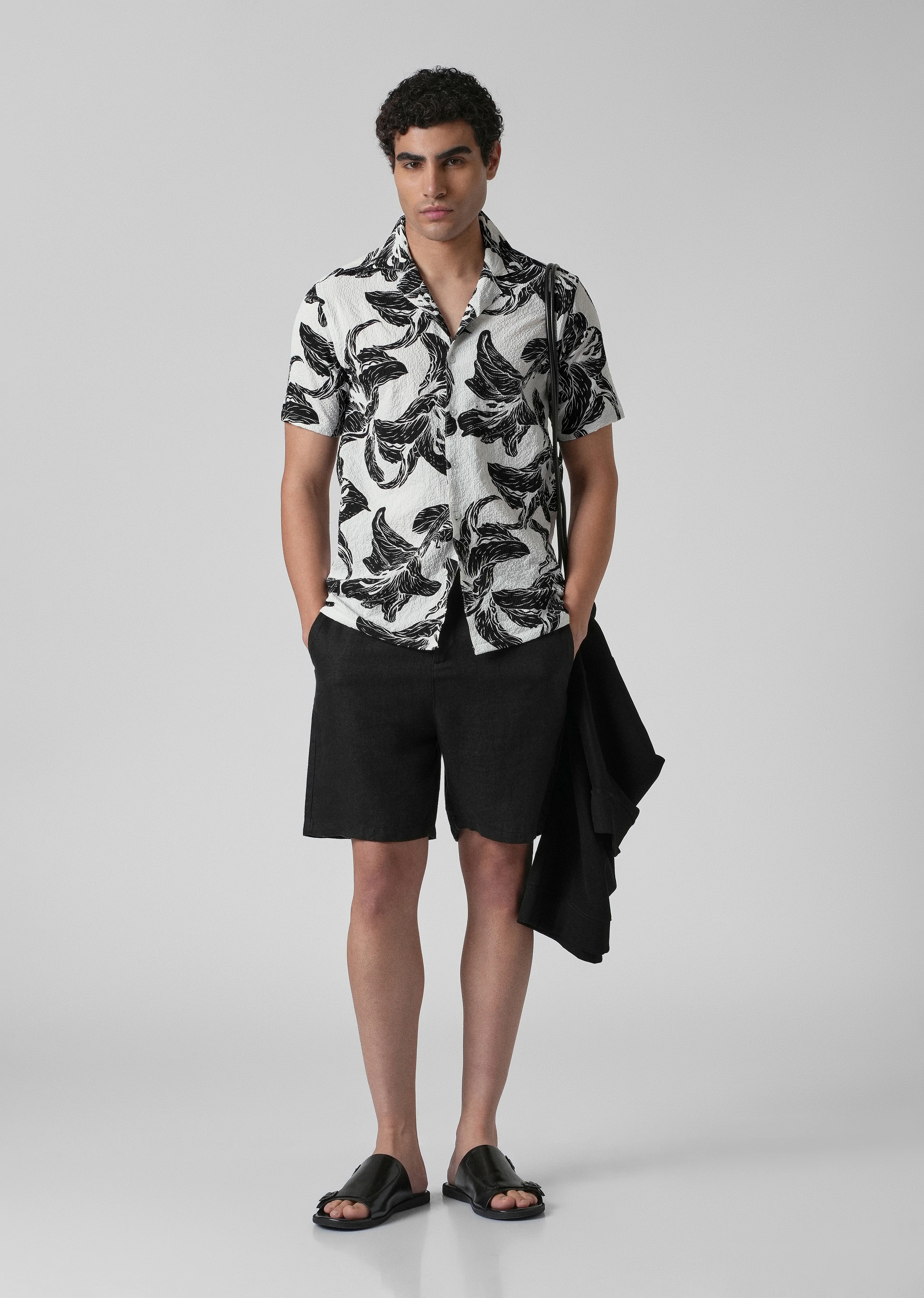 Lily Print Popcorn Shirt - Image 6