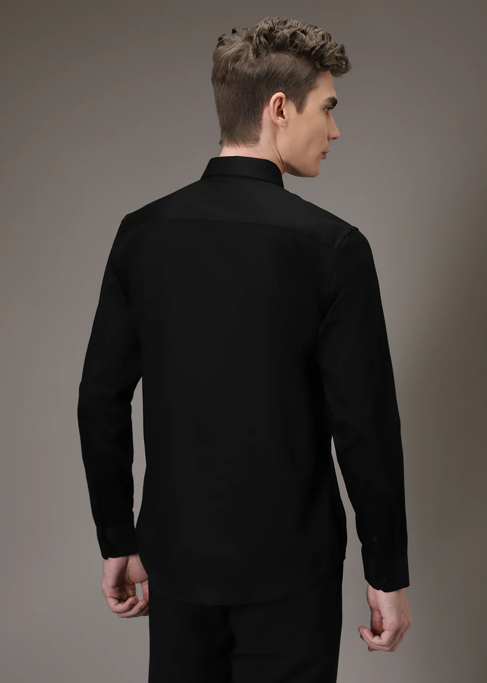 Lion Luxe Black Sequenced Designer Shirt - Image 5