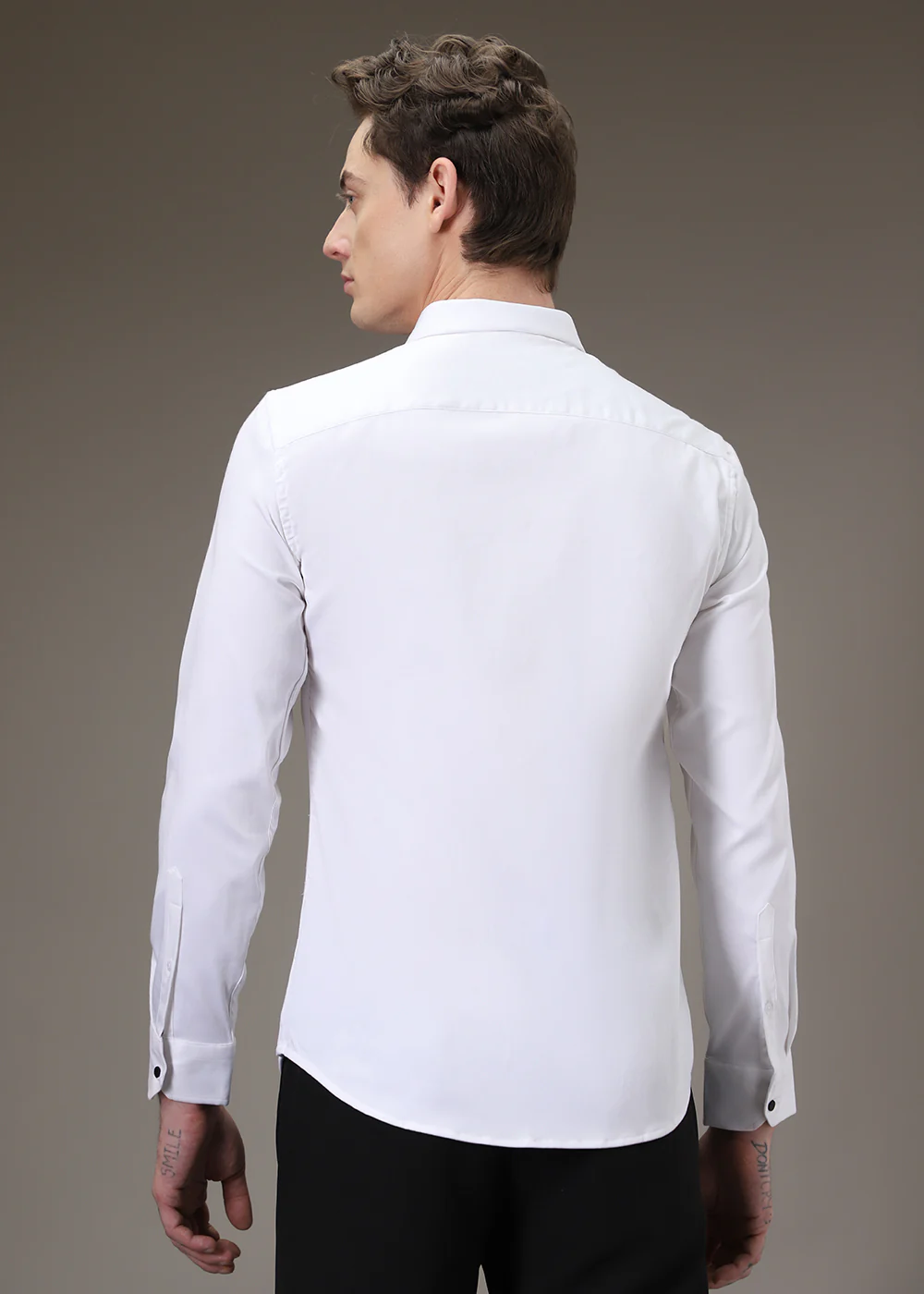 Lion Luxe White Sequenced Designer Shirt - Image 4