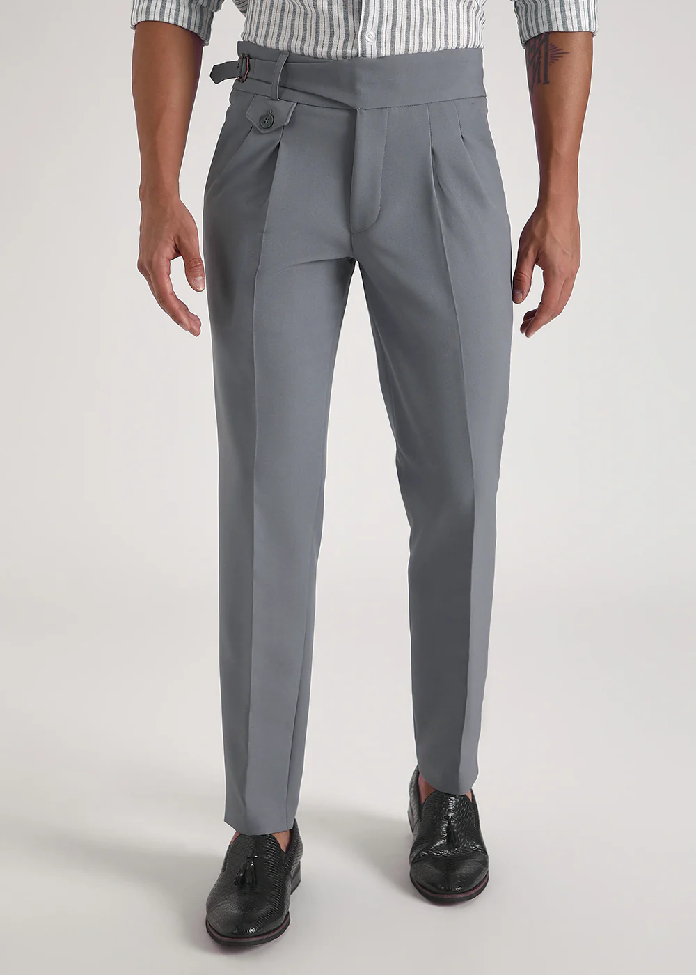 Malone Grey Gurkha Pant - Image 3