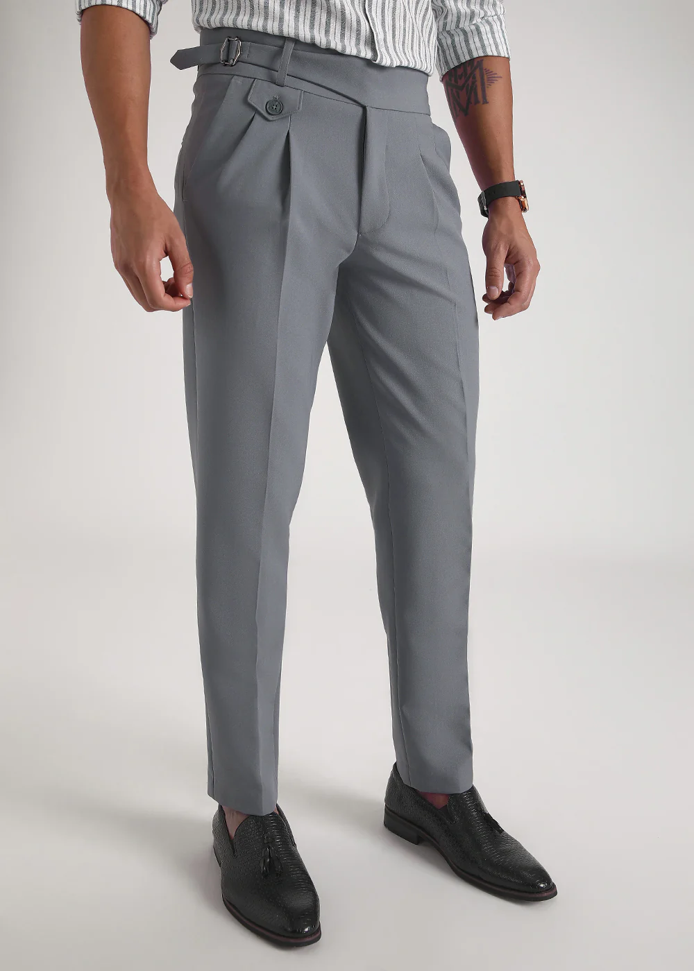 Malone Grey Gurkha Pant - Image 5