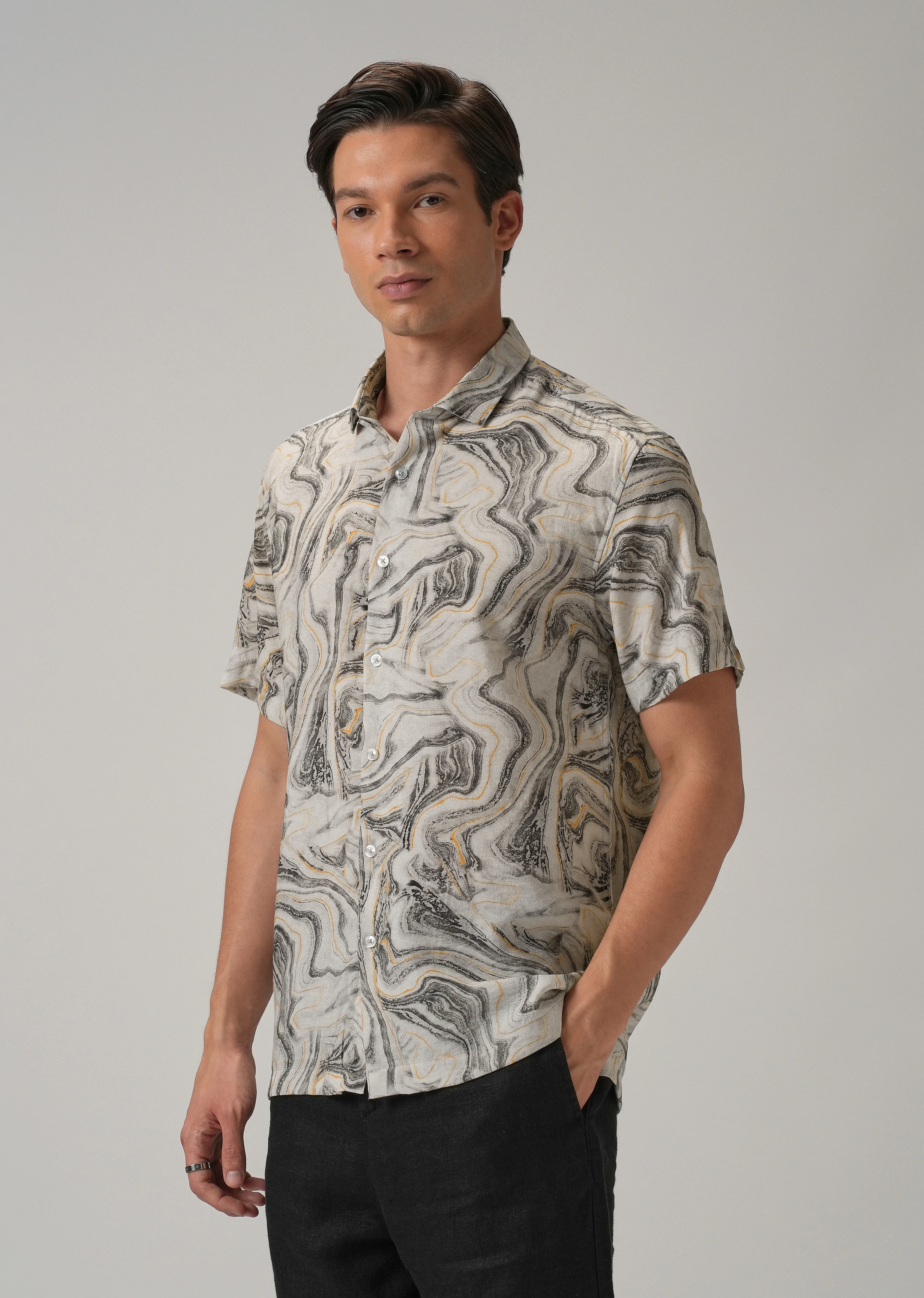 Marble Mirage Printed Shirt - Image 3