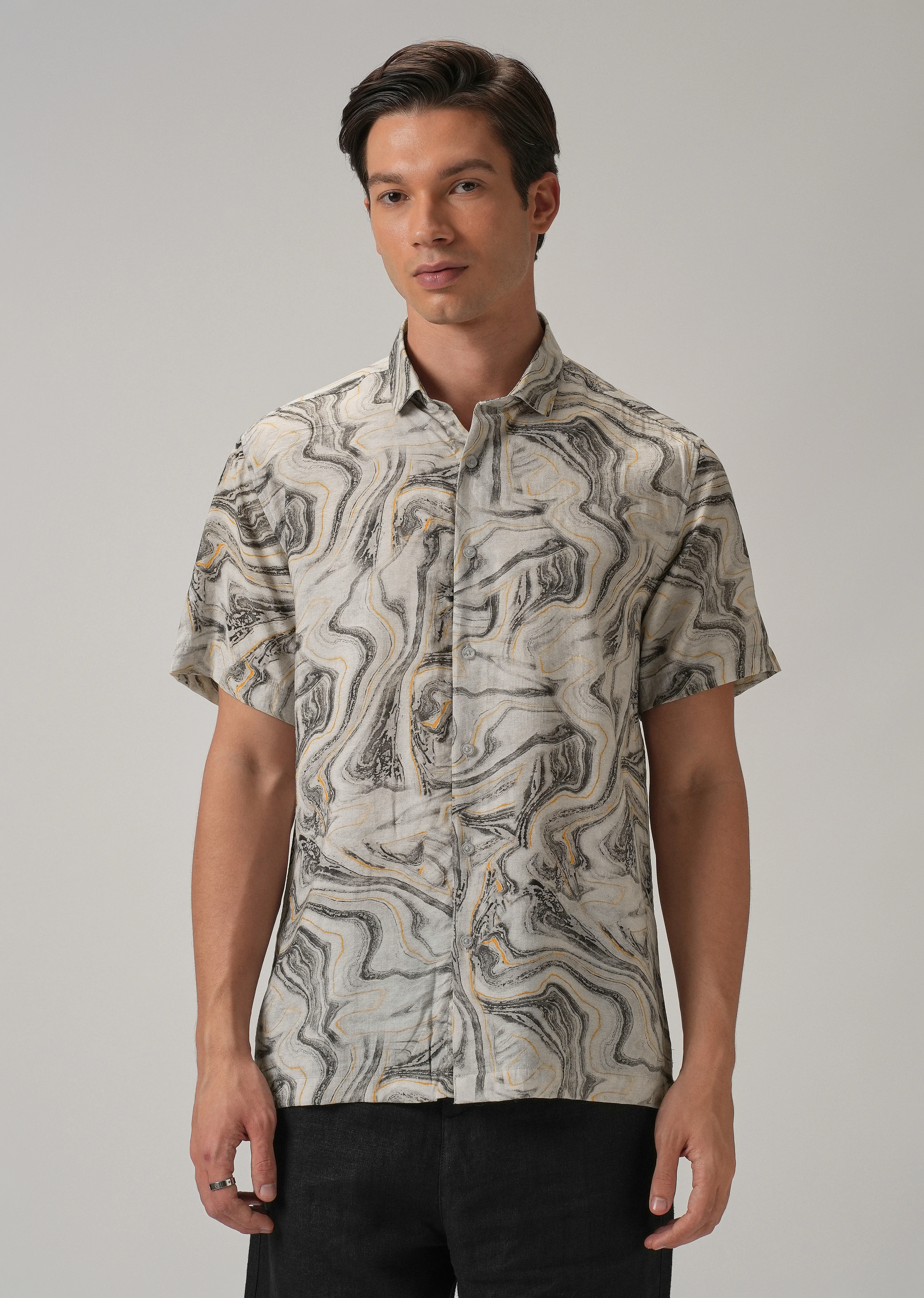 Marble Mirage Printed Shirt - Image 4