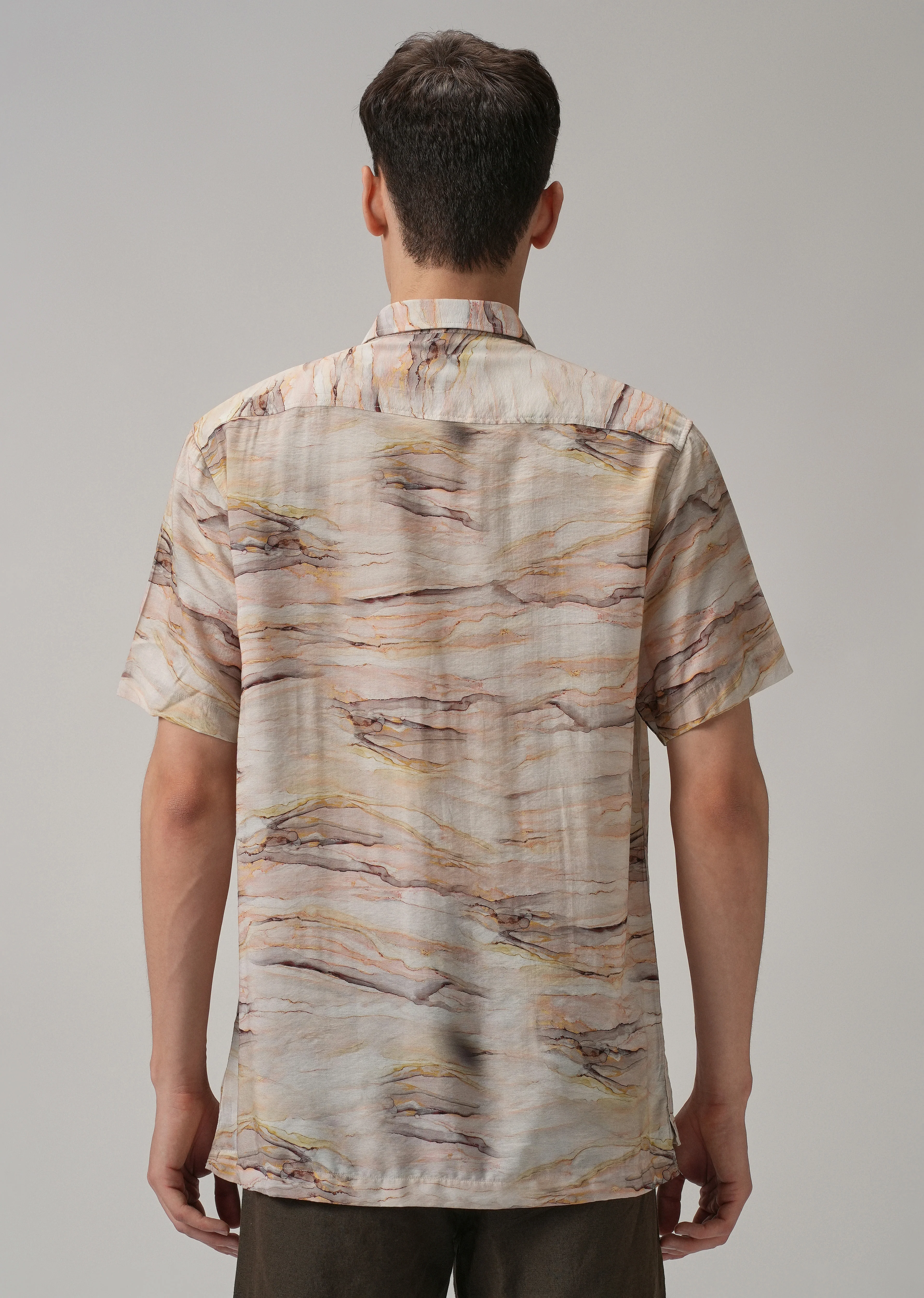 Marble Wash Printed Shirt - Image 2