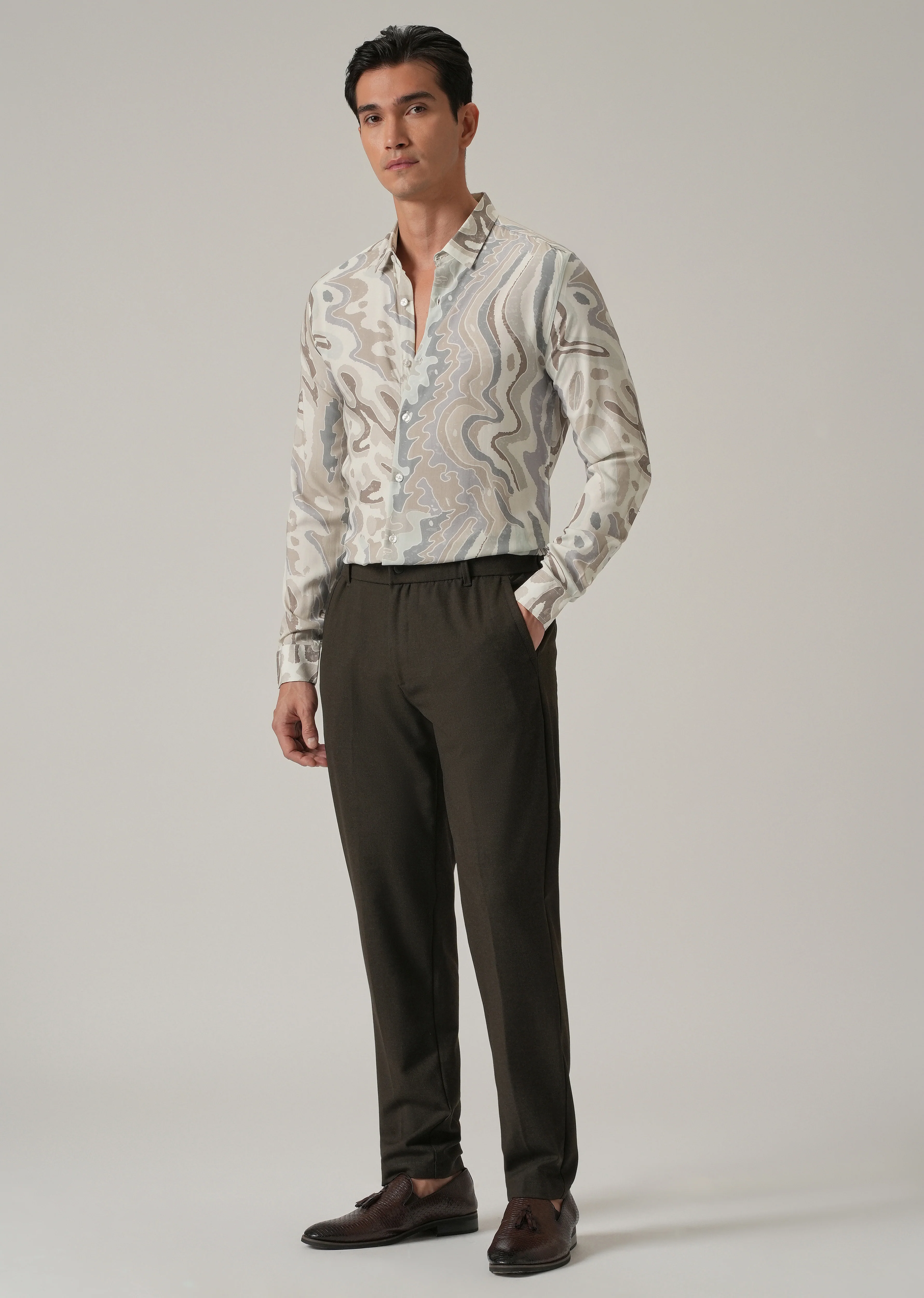 Marbled Print Shirt - Image 6