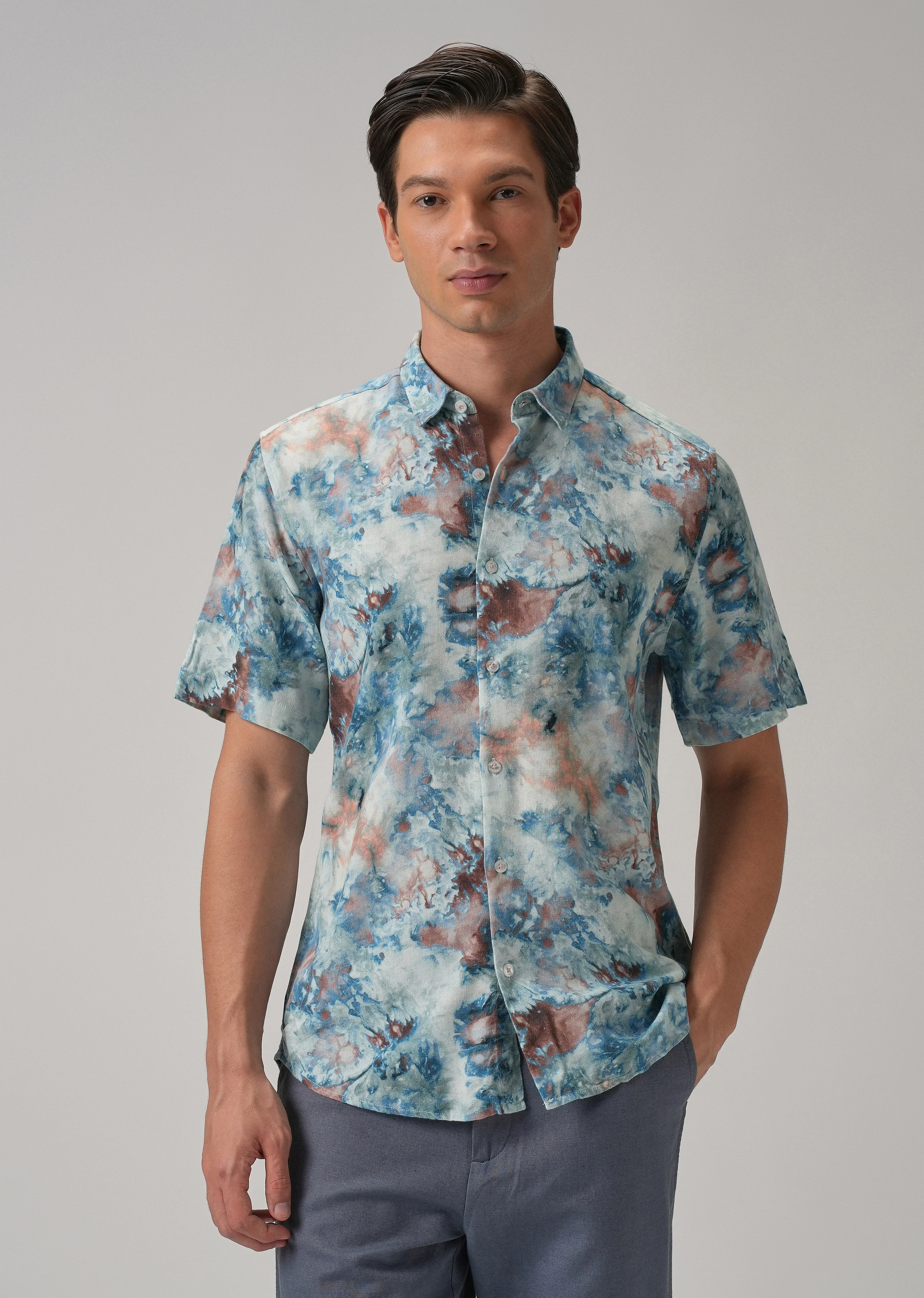 Marbleized Half Sleeve shirt - Image 3