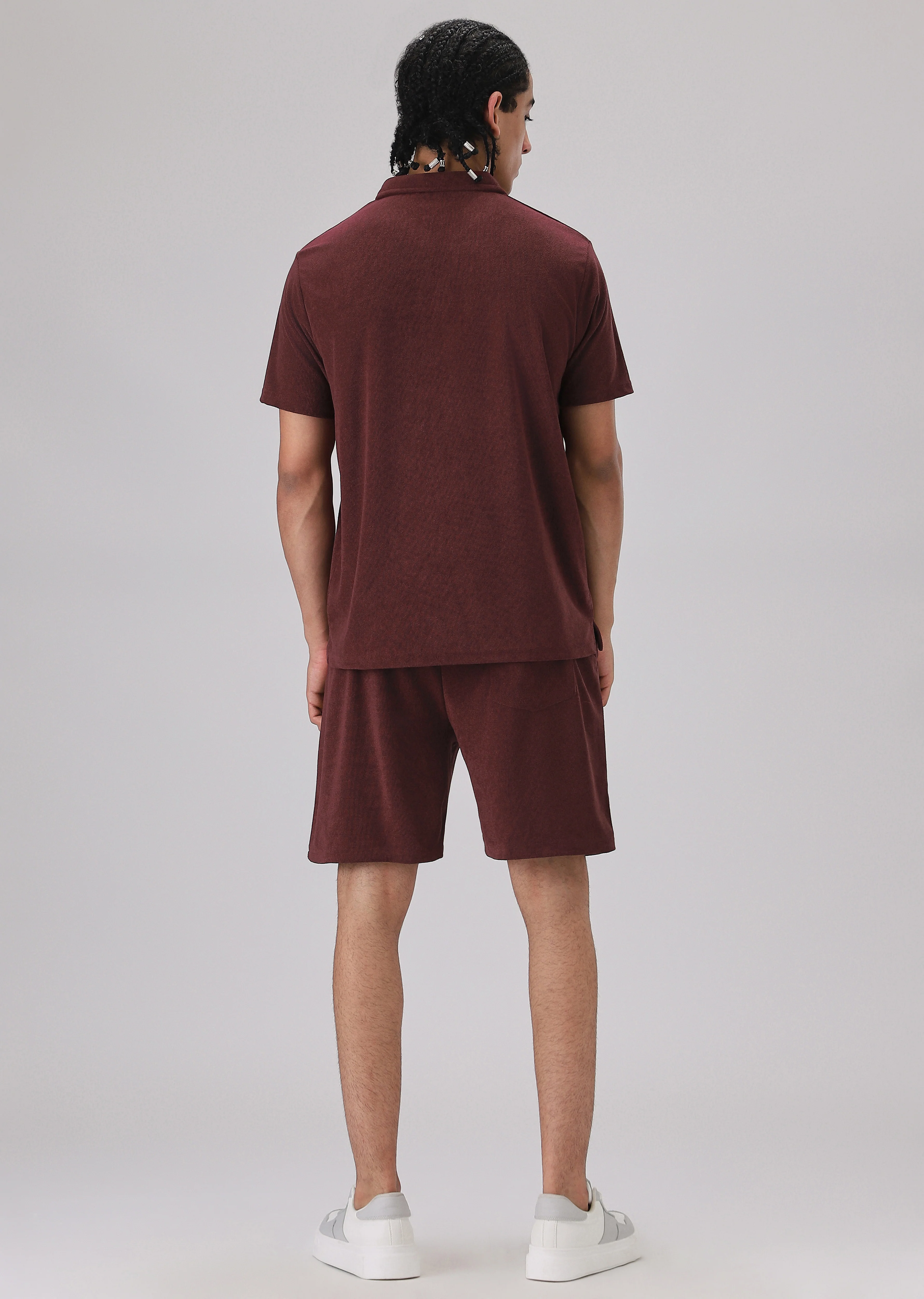 Maroon Knitted Co-ord Set - Image 5