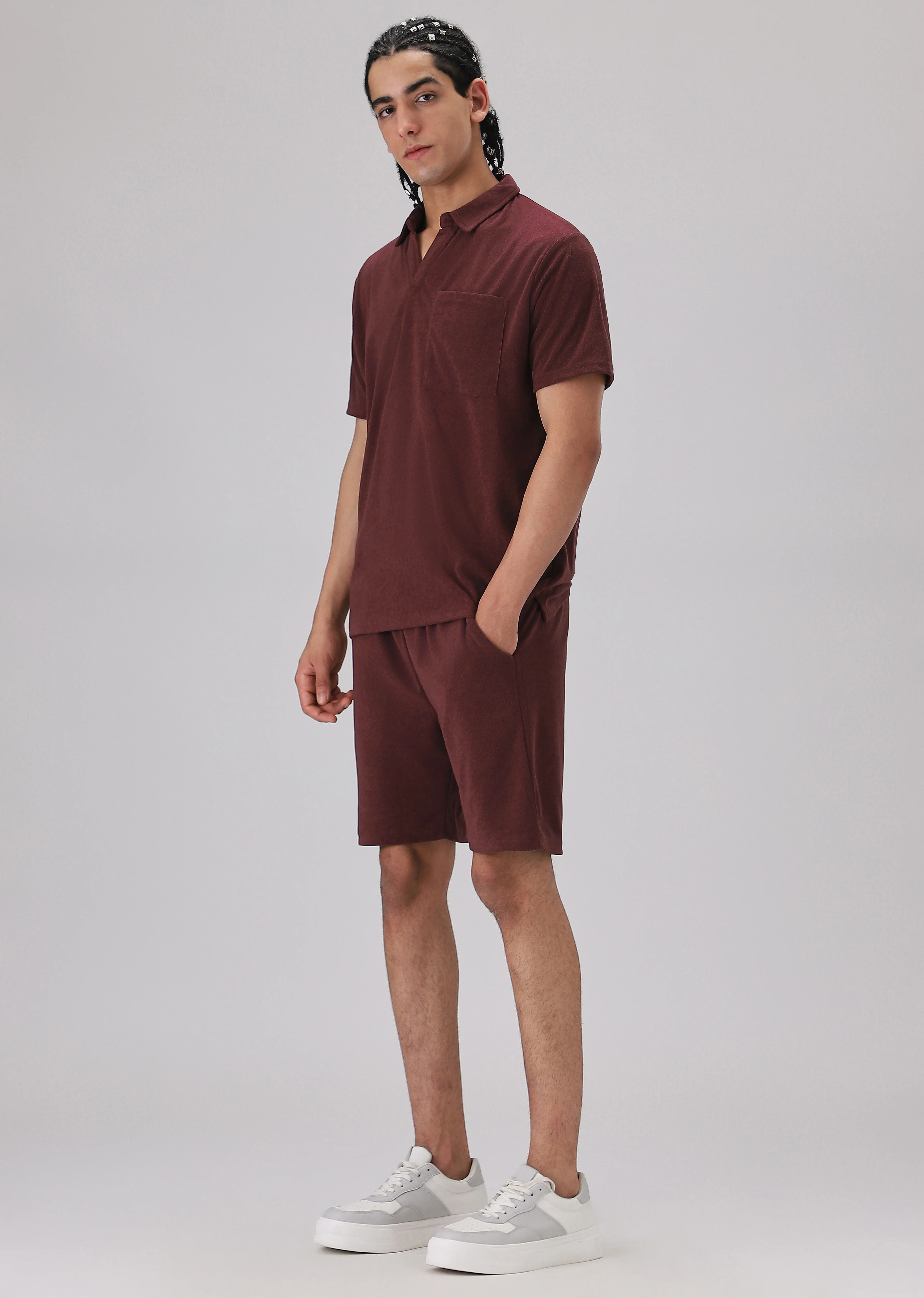 Maroon Knitted Co-ord Set - Image 6