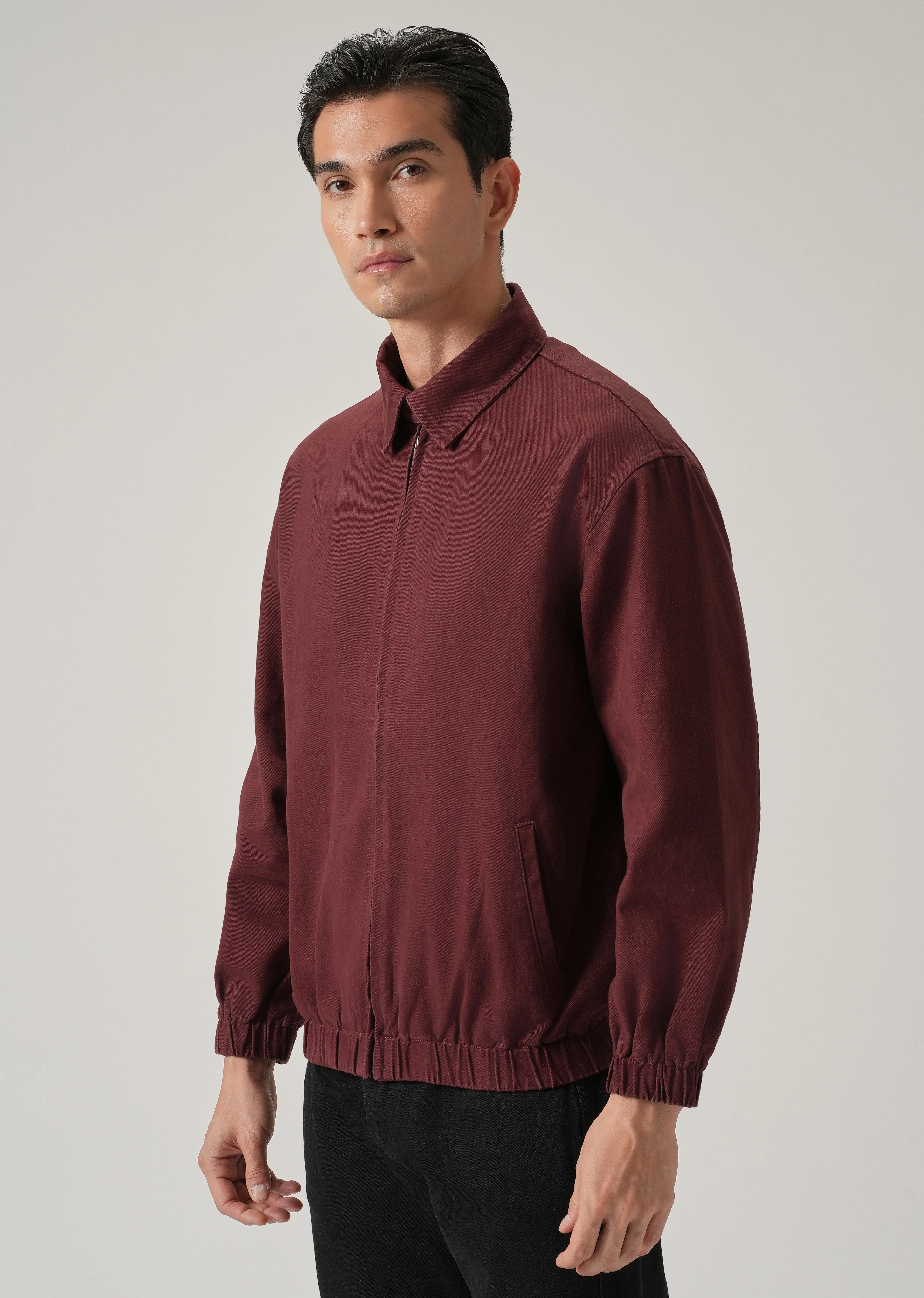 Maroon Zip-Up Jacket - Image 4