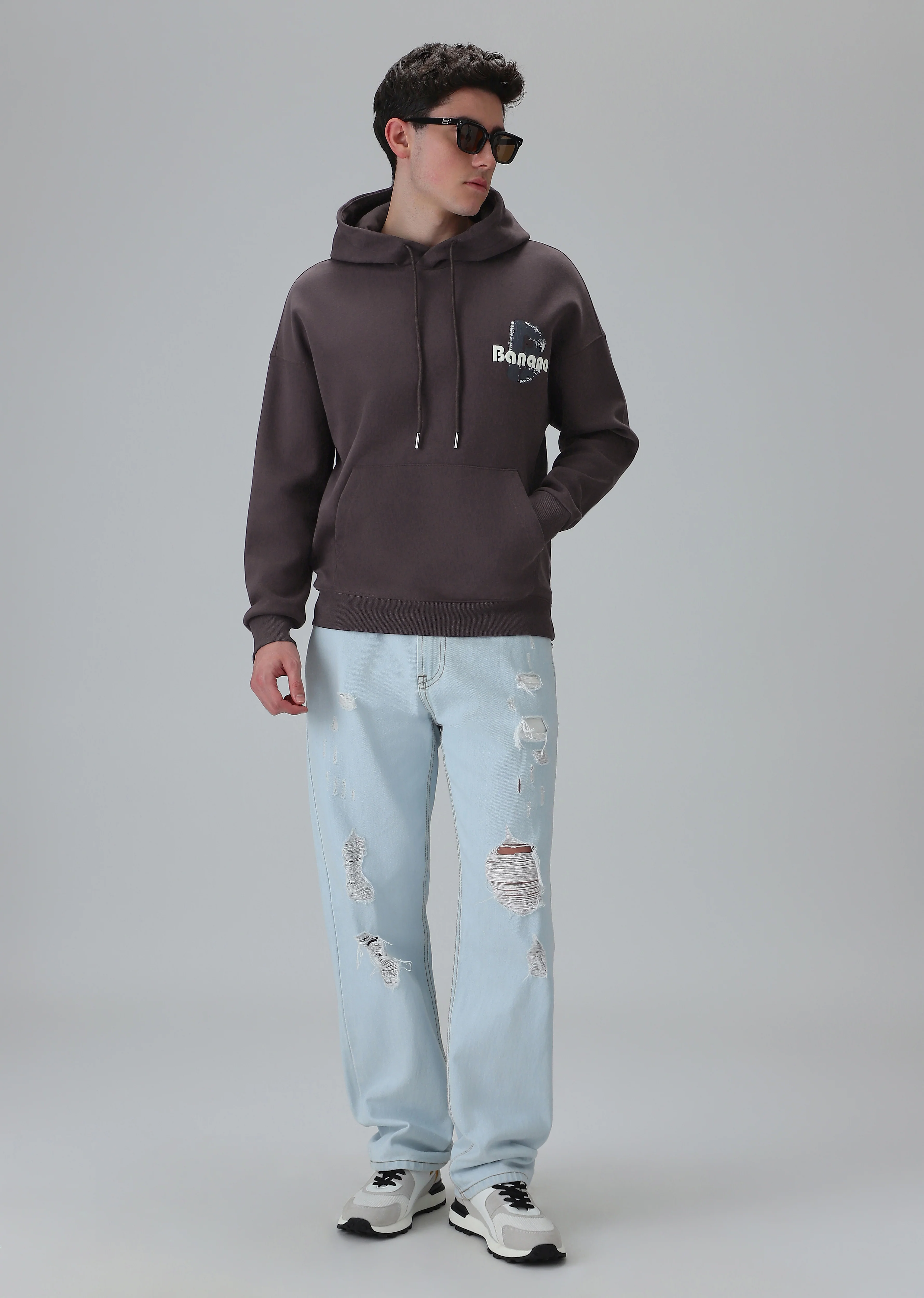 Mauve Embossed Hoodie - Image 6