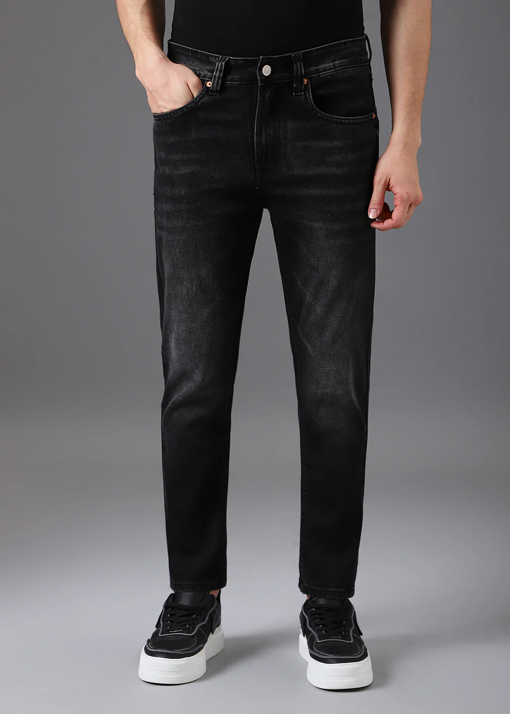 Mid Fade Grey Slim Fit Denim - Image 3