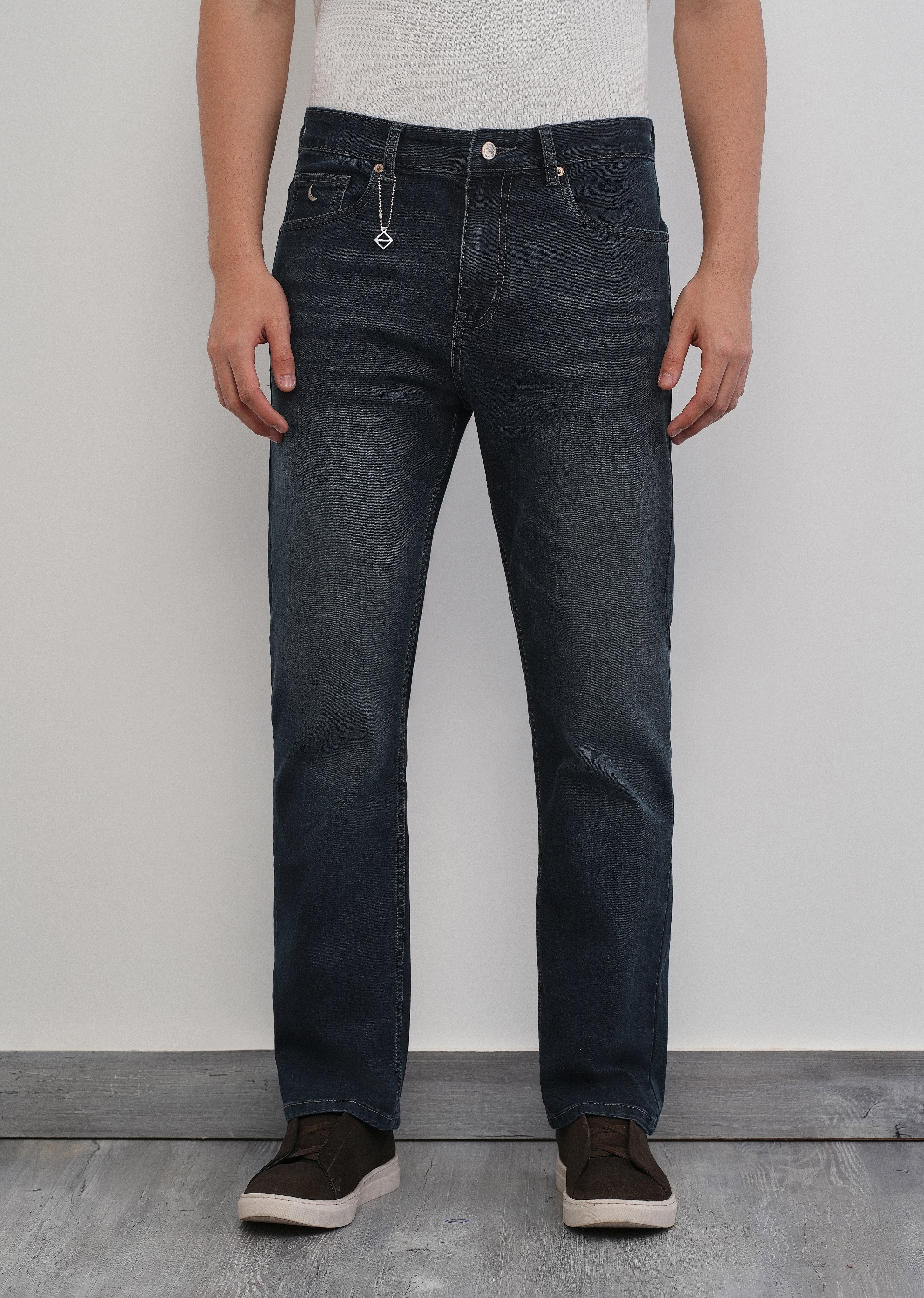 Midnight Blue Classic Straight Fit Jeans - Image 3