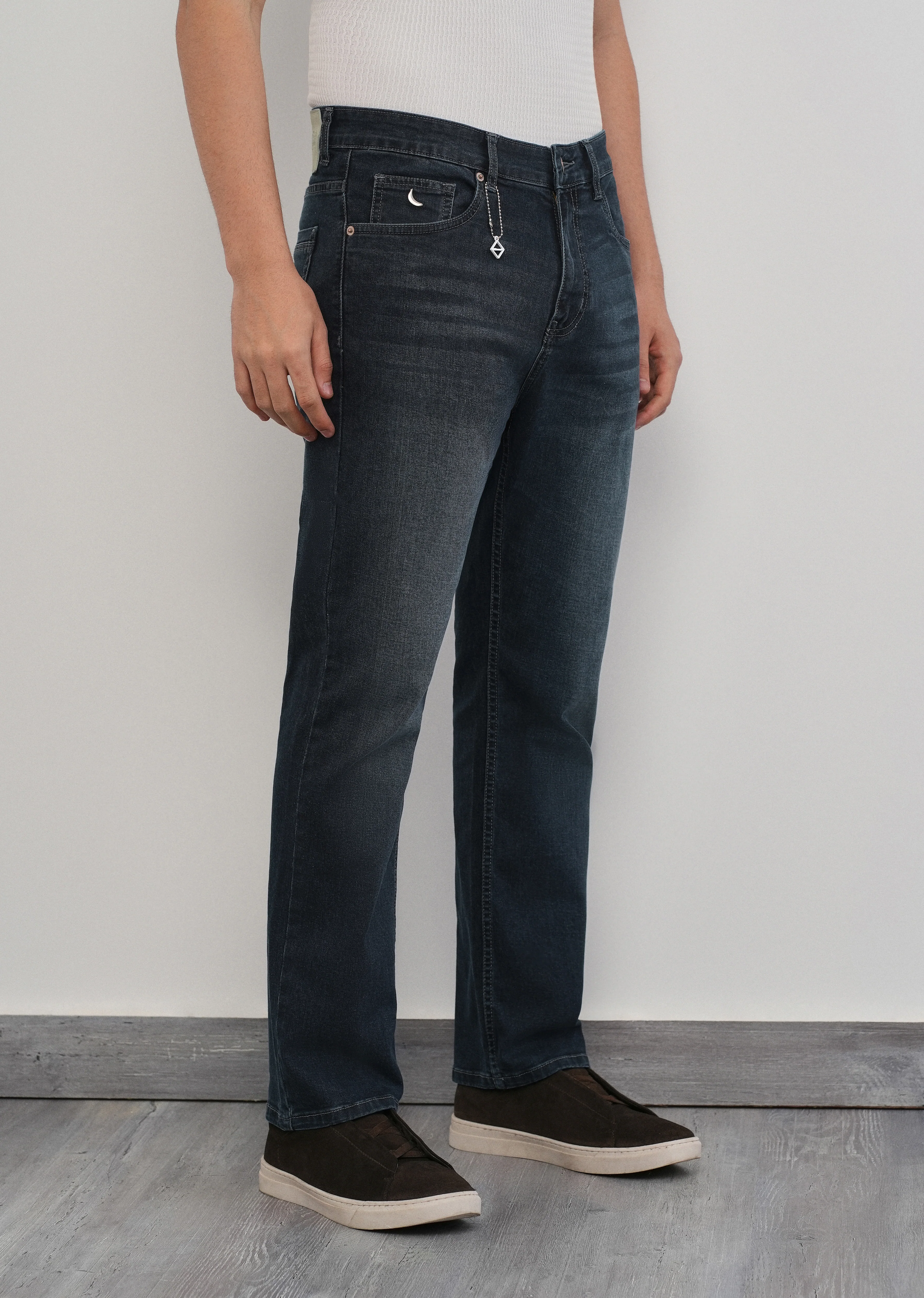 Midnight Blue Classic Straight Fit Jeans - Image 4