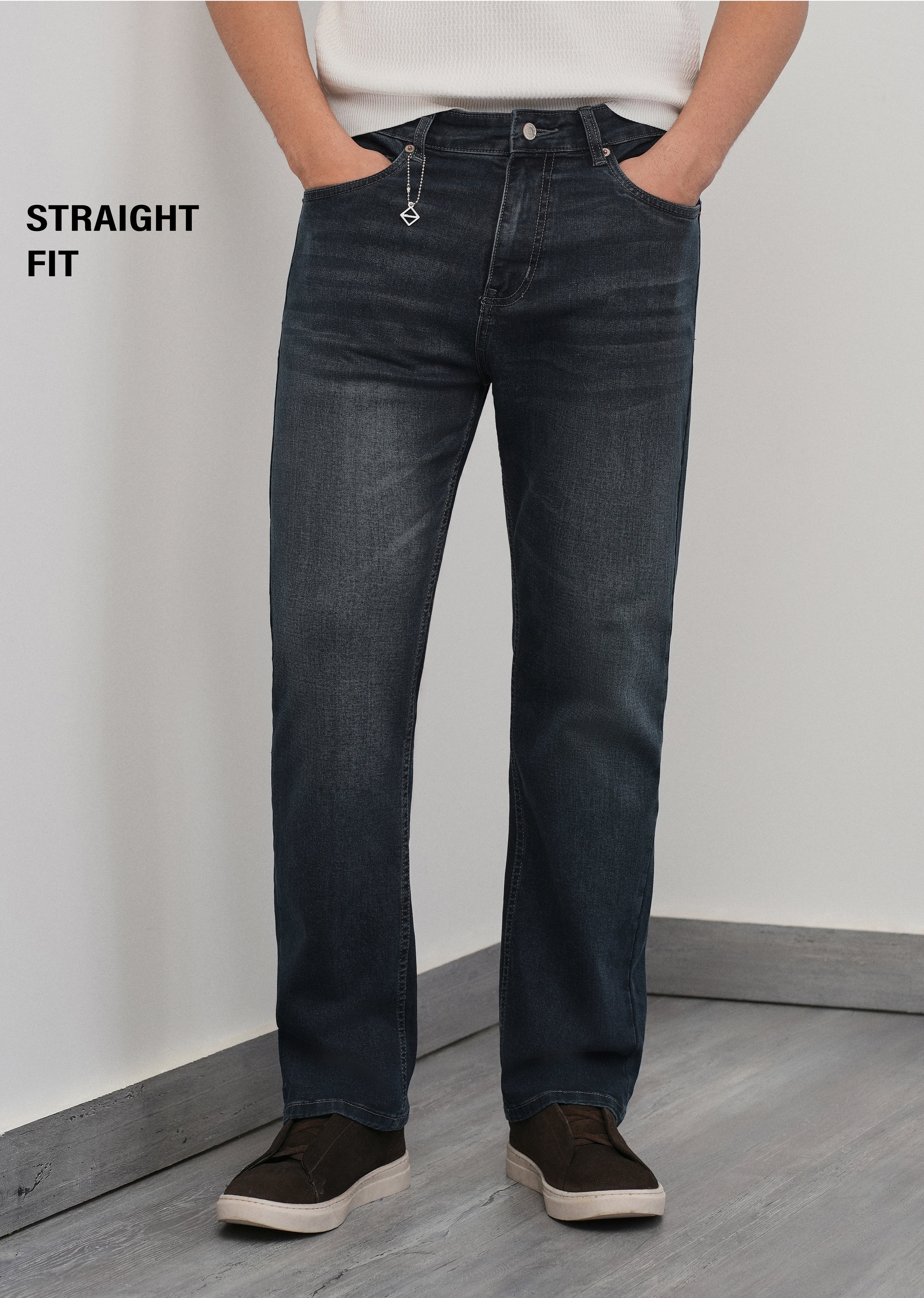 Midnight Blue Classic Straight Fit Jeans - Image 7