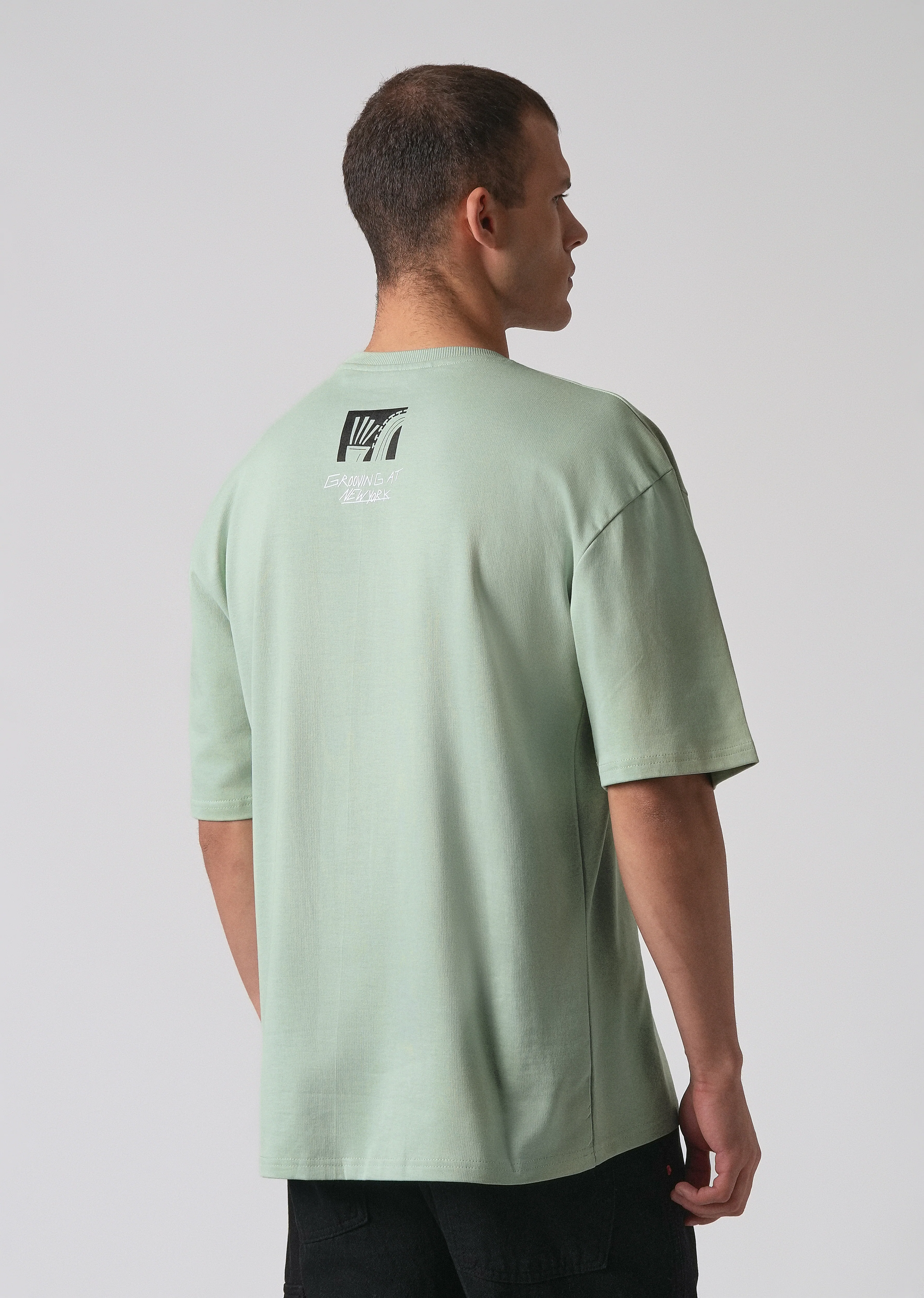 Mint Green Oversized T-shirt - Image 2