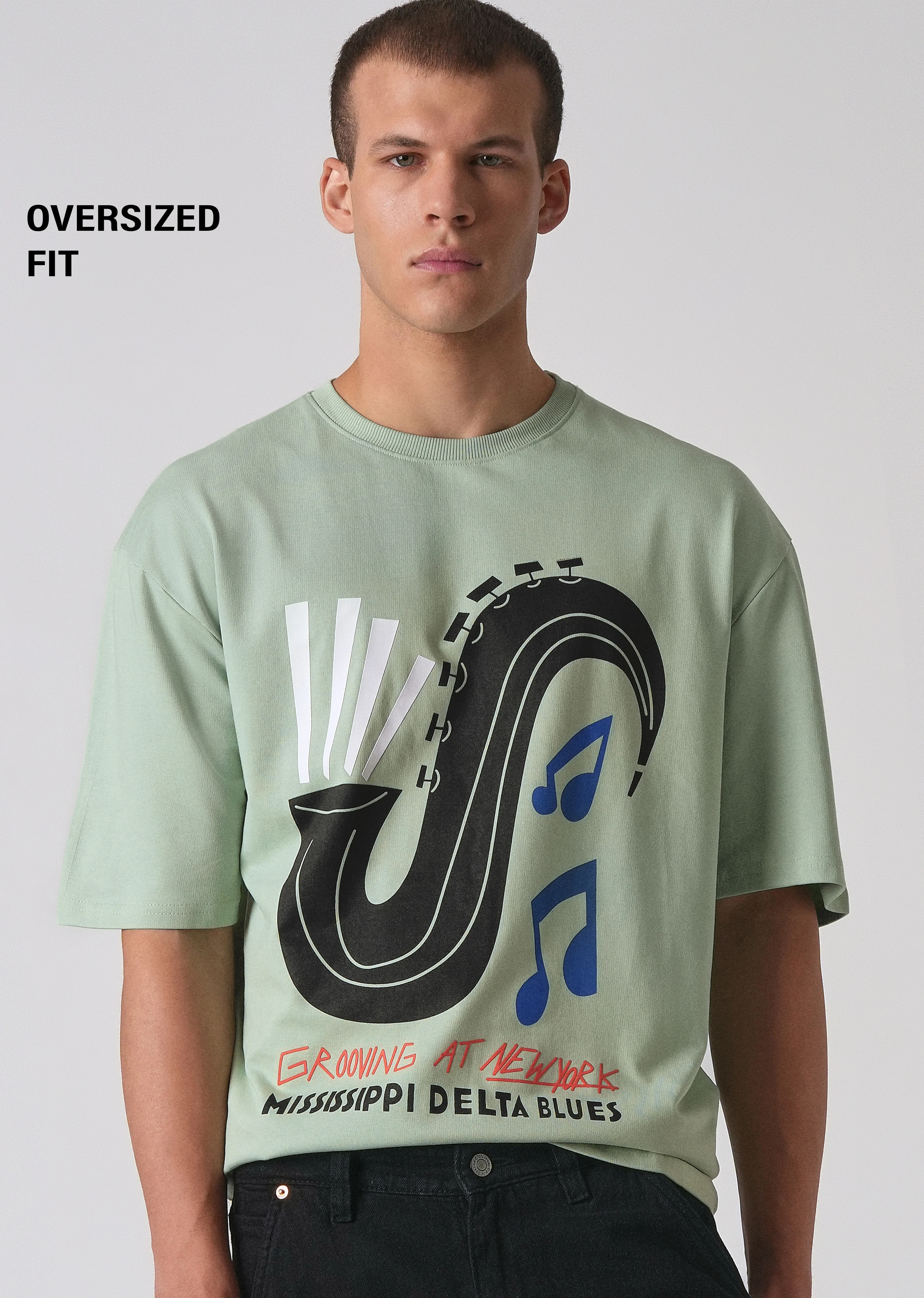 Mint Green Oversized T-shirt - Image 7