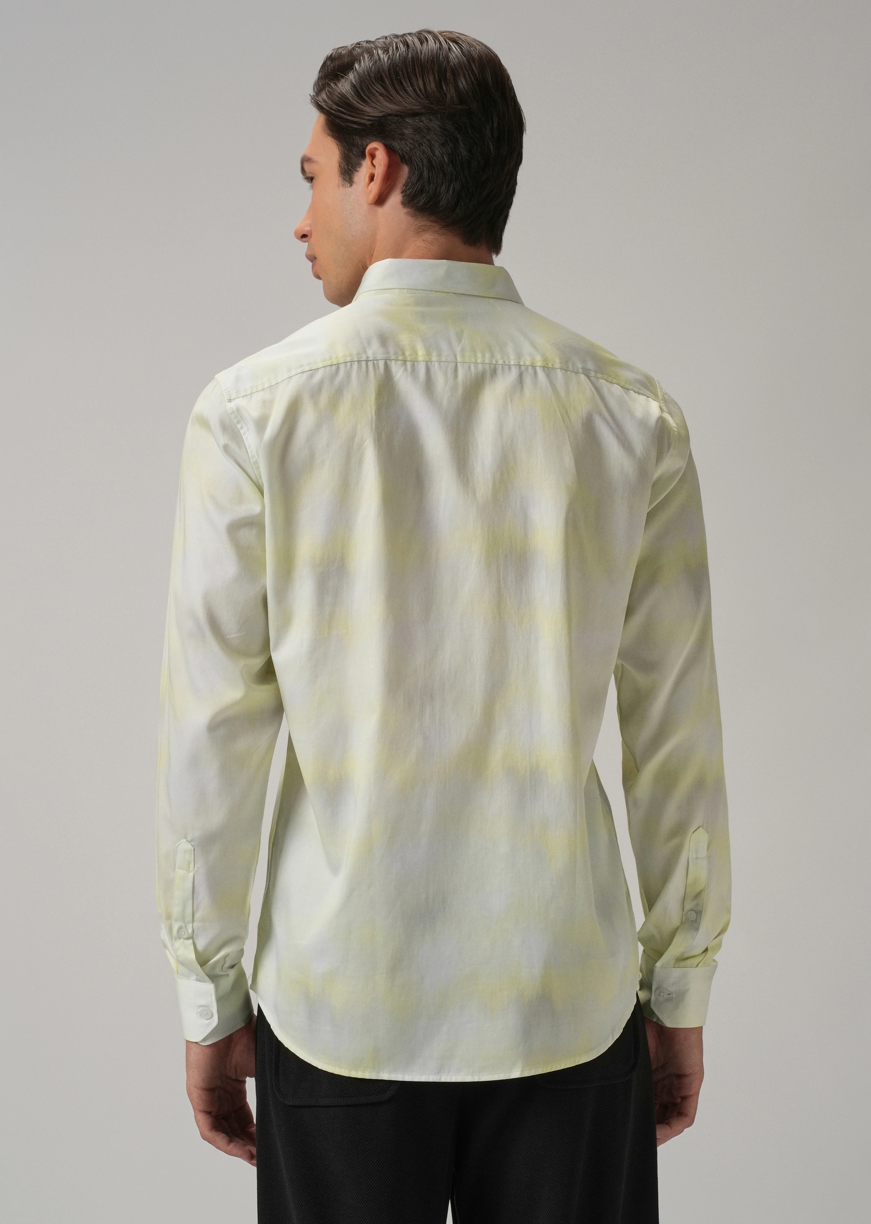 Mint Soft Hued Printed Shirt - Image 3