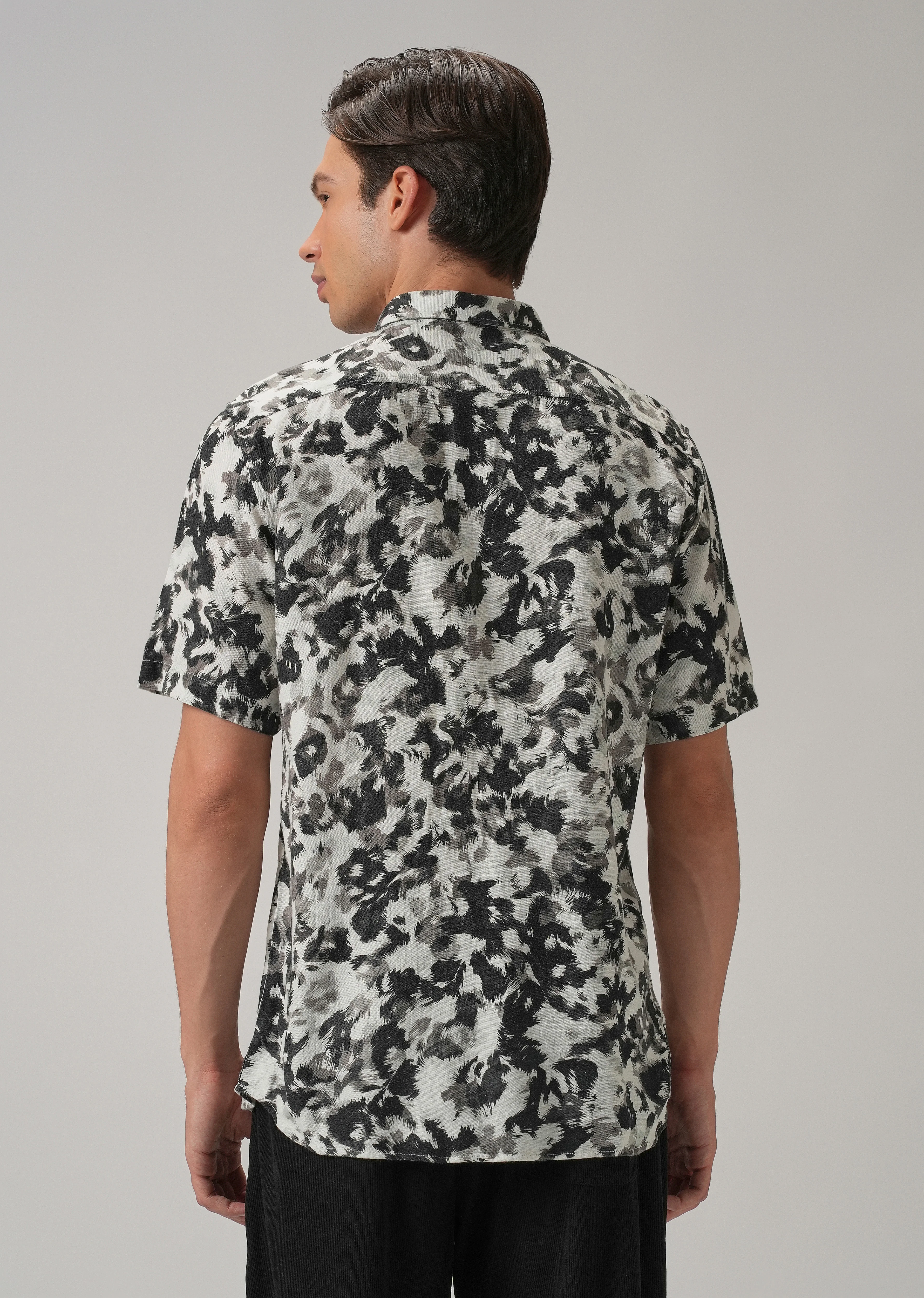 Monochrome Ethereal Half Sleeve shirt - Image 2