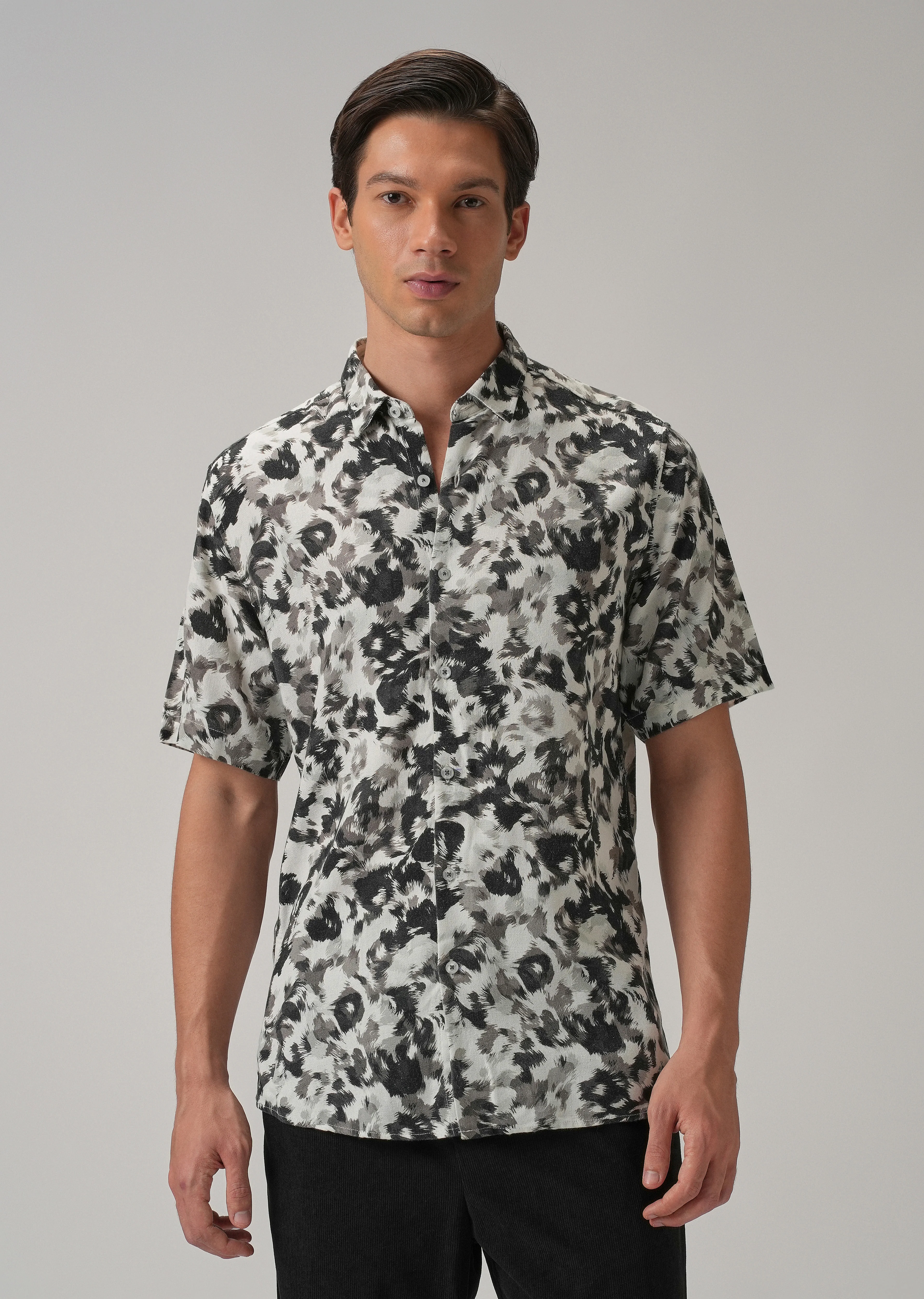 Monochrome Ethereal Half Sleeve shirt - Image 3