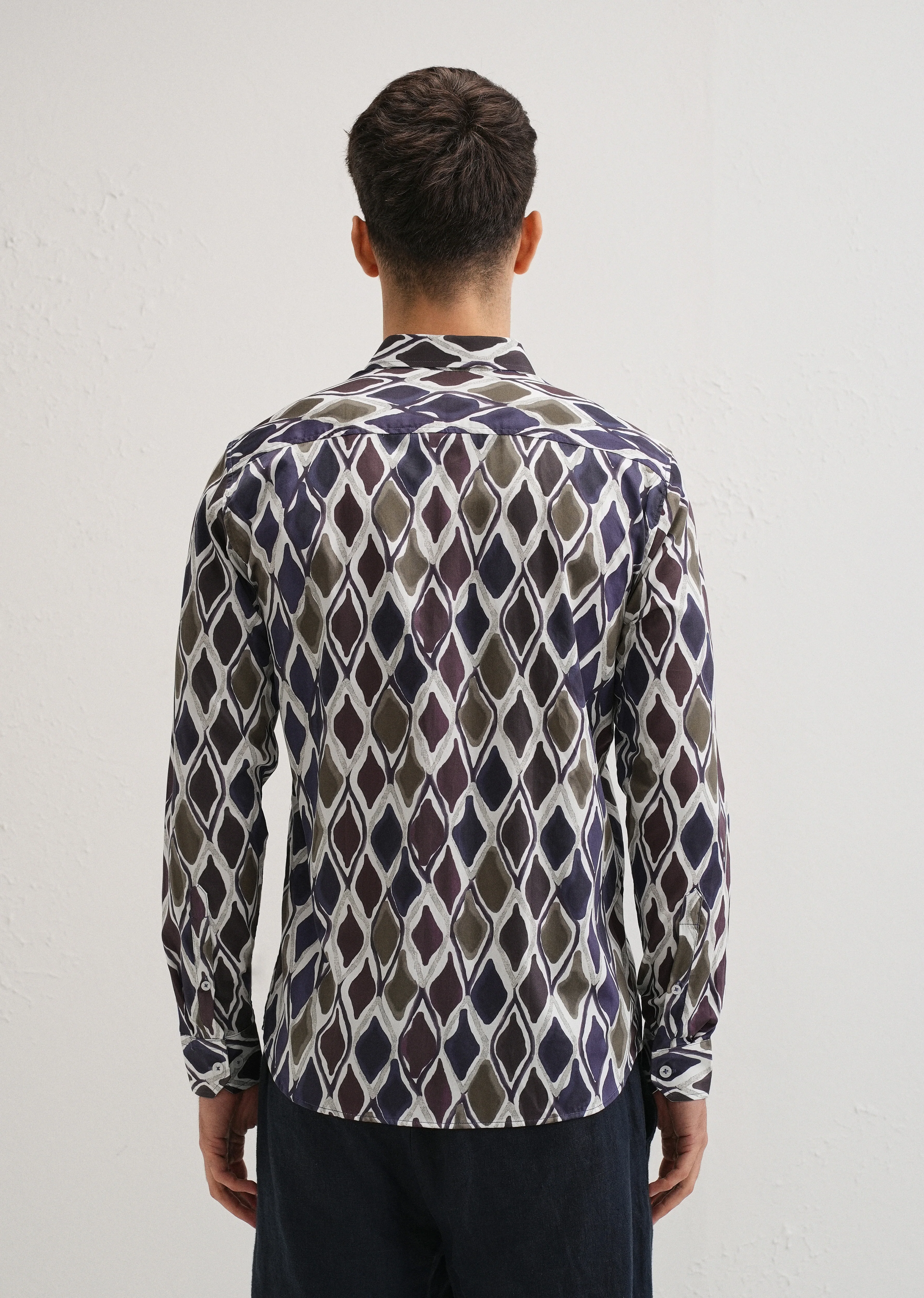Moroccan Mosaic Printed Shirt - Image 2