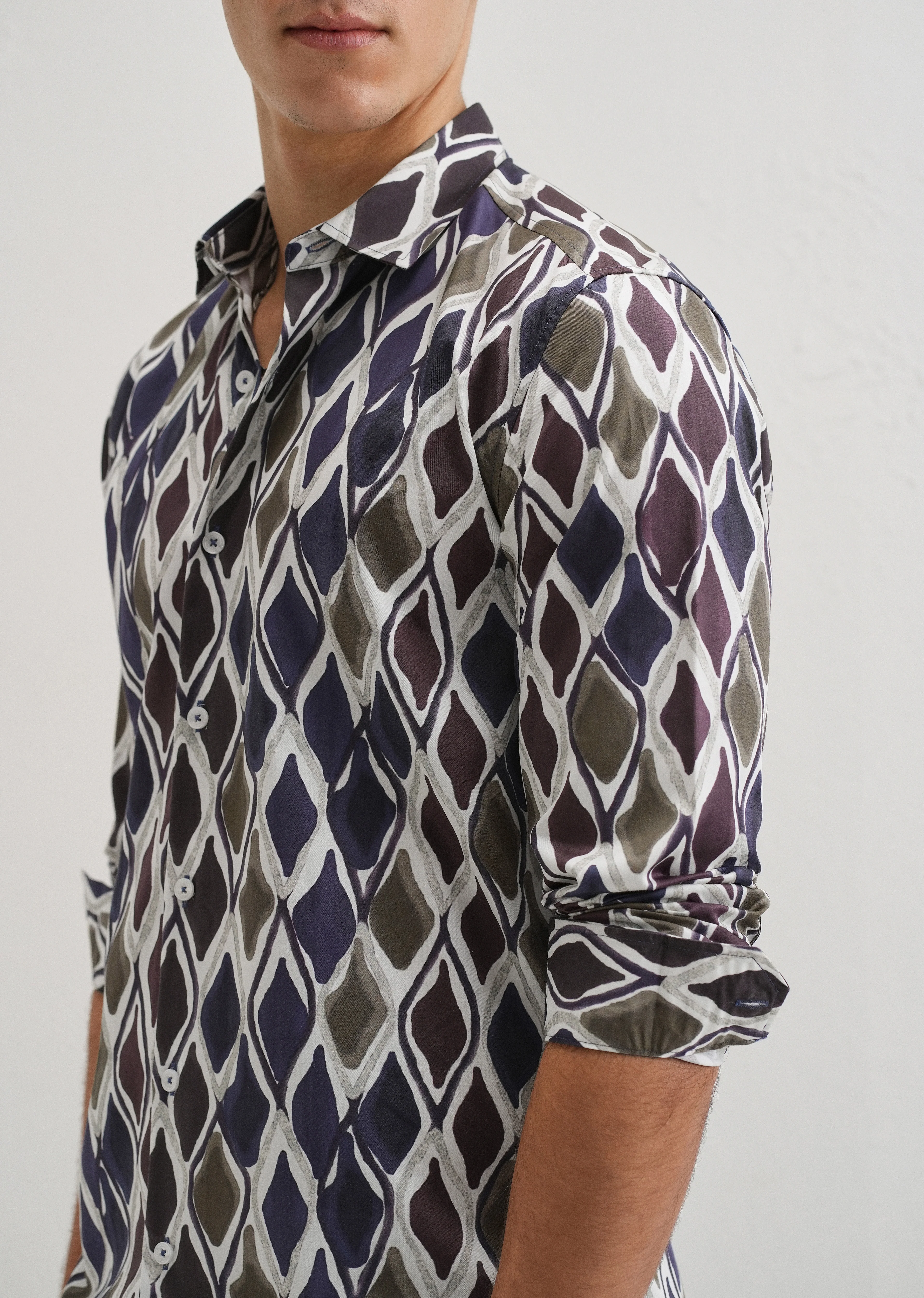 Moroccan Mosaic Printed Shirt - Image 5