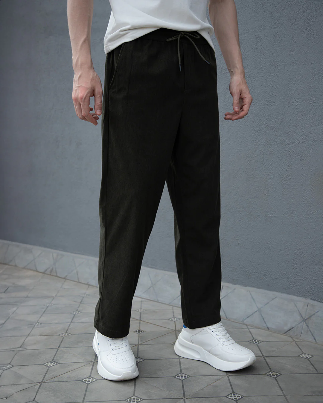 Moss Green Corduroy Pant - Image 3