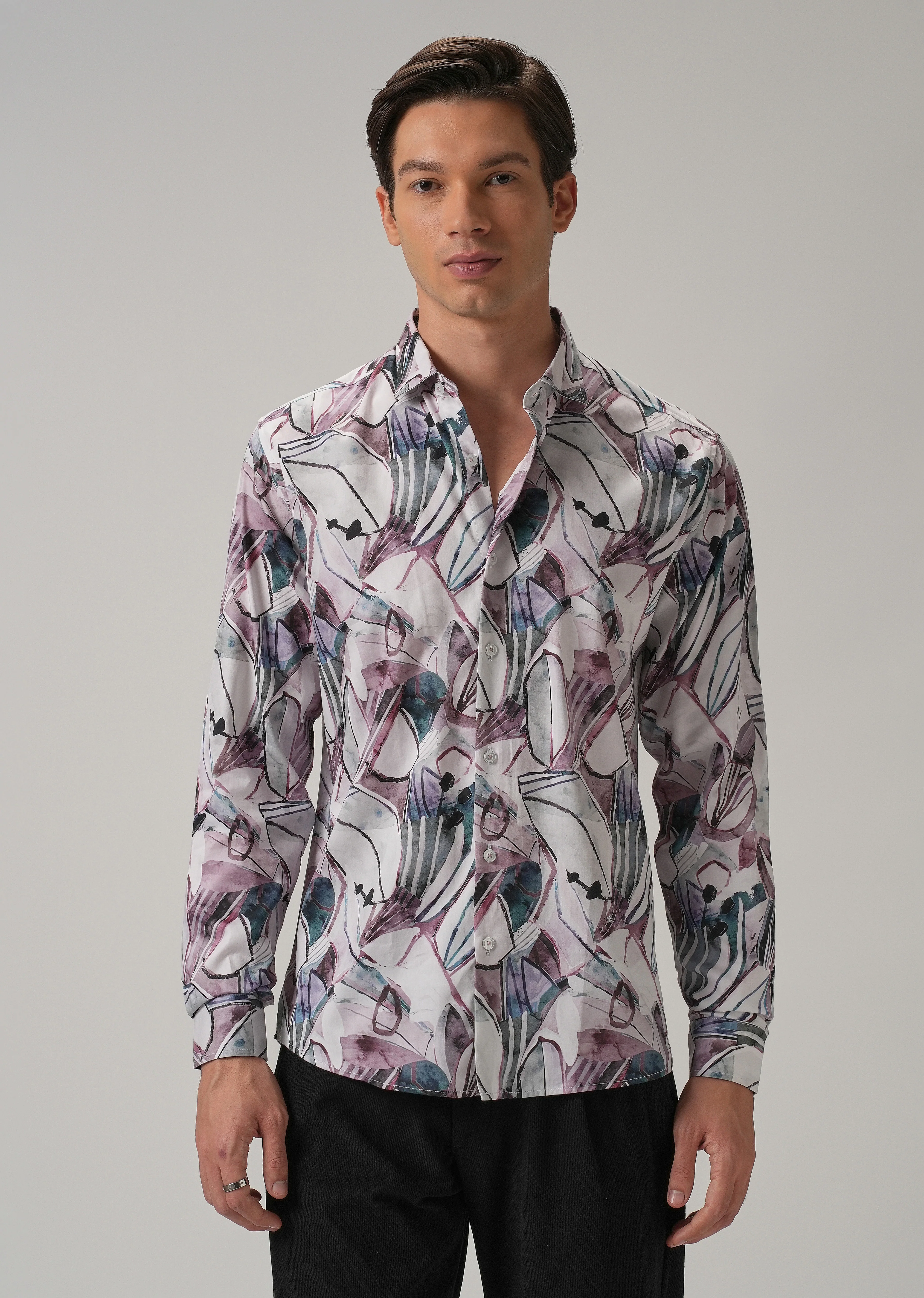 Artistic Printed Shirt - Image 3
