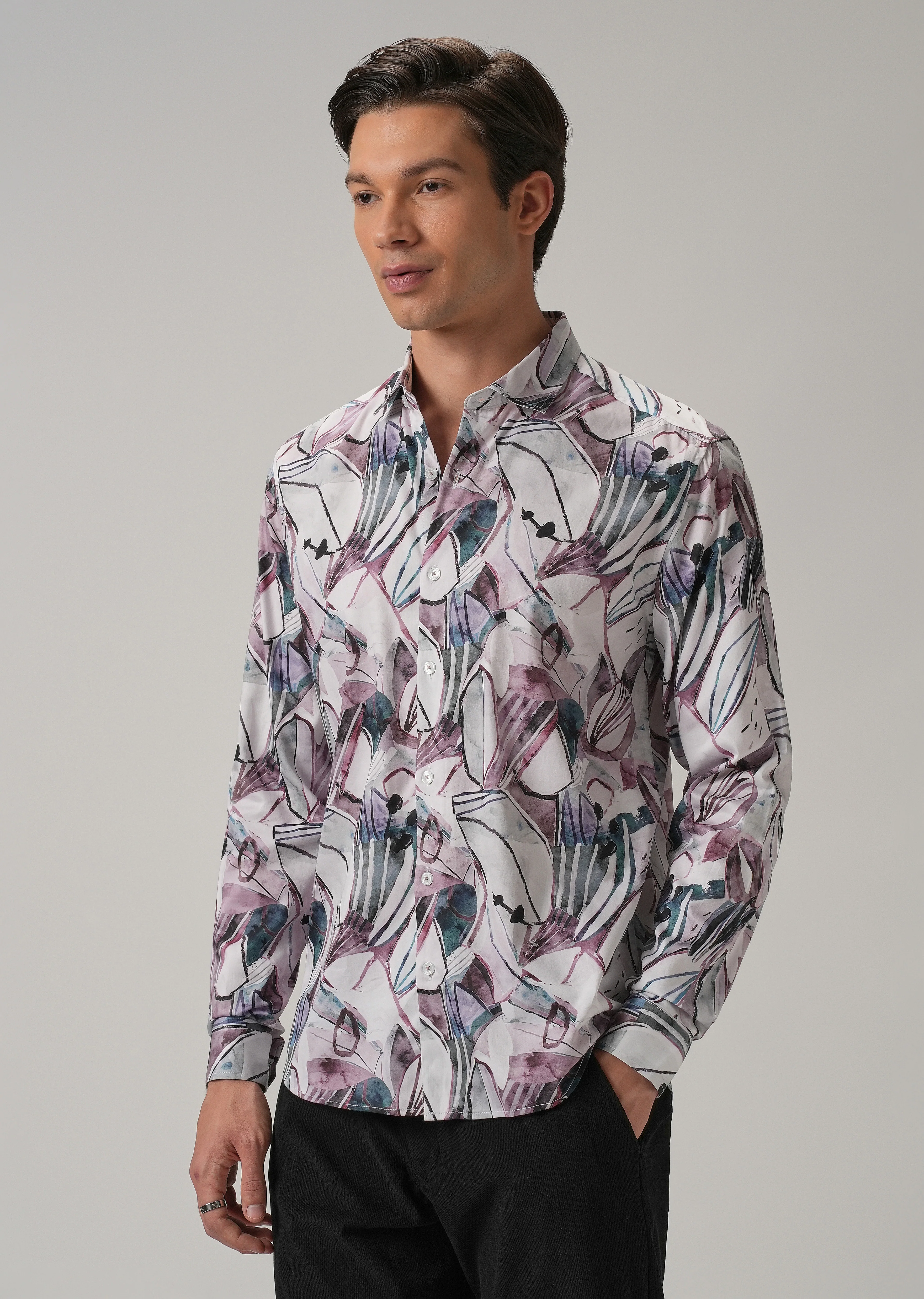 Artistic Printed Shirt - Image 4