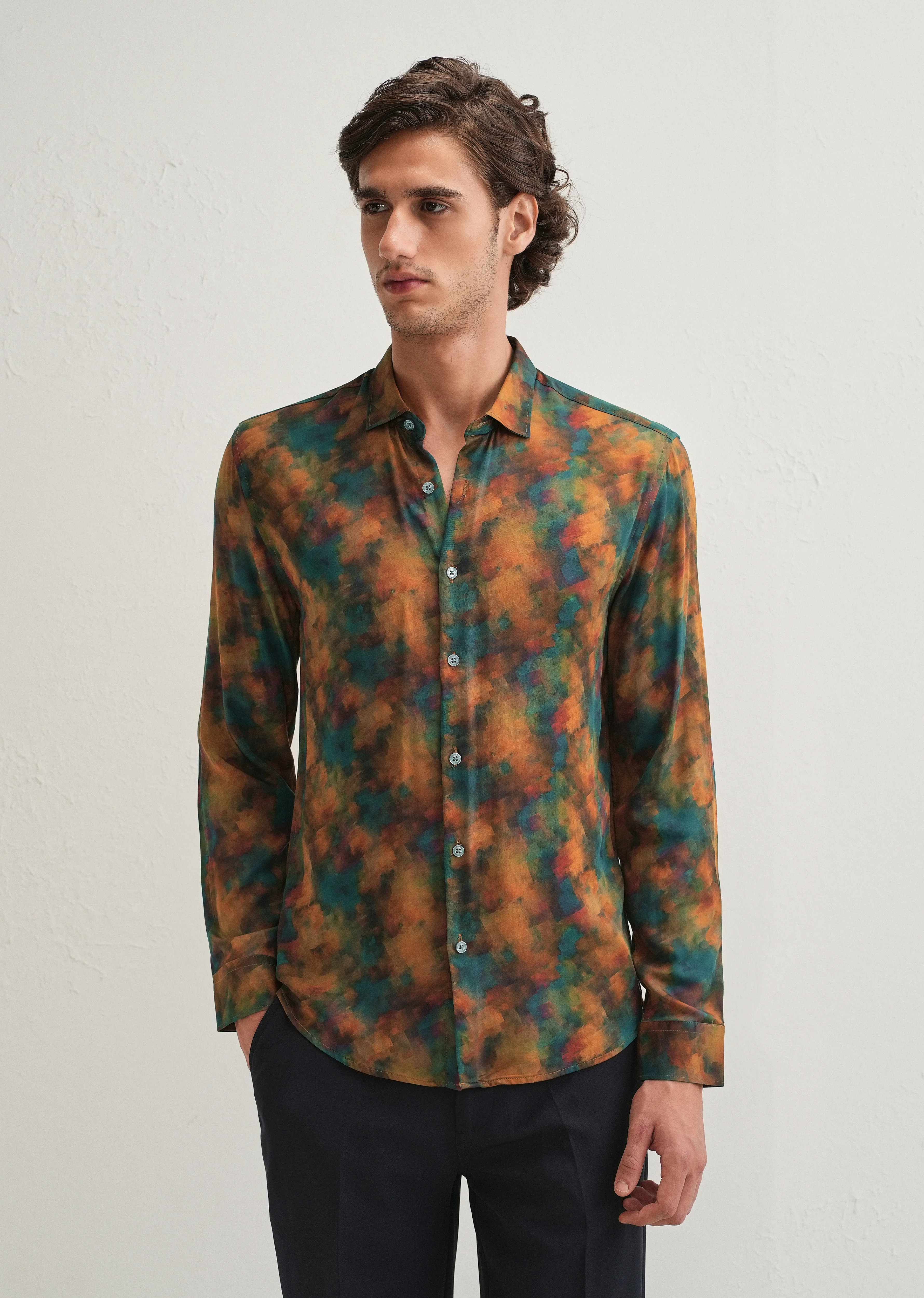 Multi Color Abstract Printed Shirt - Image 4