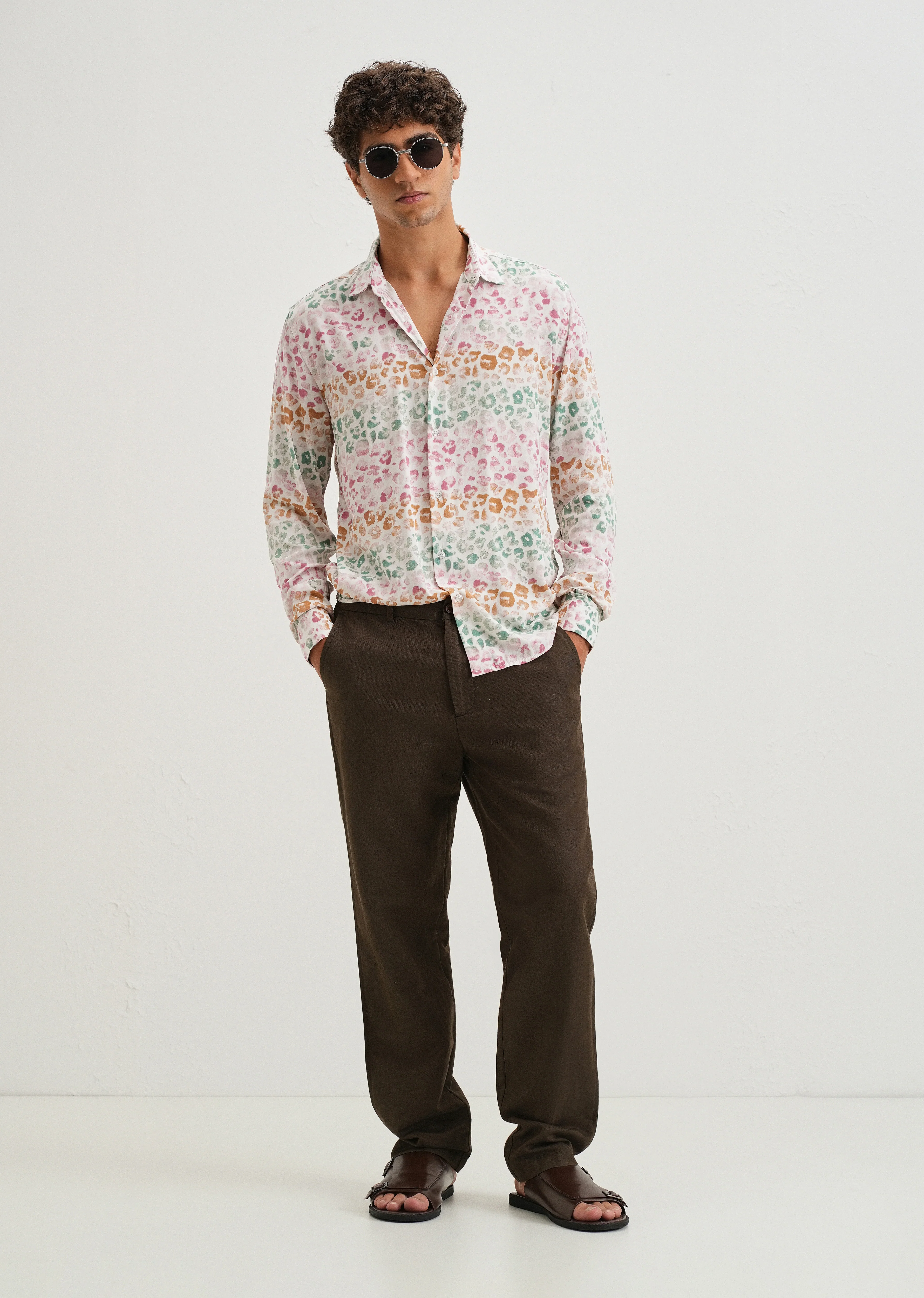 Multi coloured Panthera Print Full sleeve shirt - Image 6