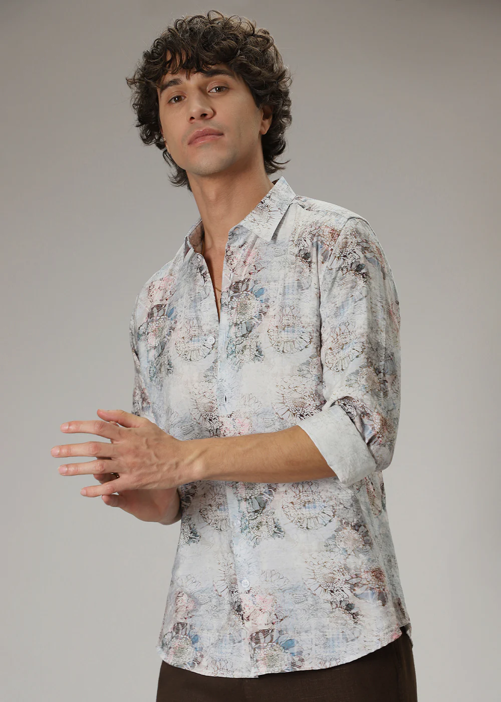 Multi Floral Print Shirt - Image 5