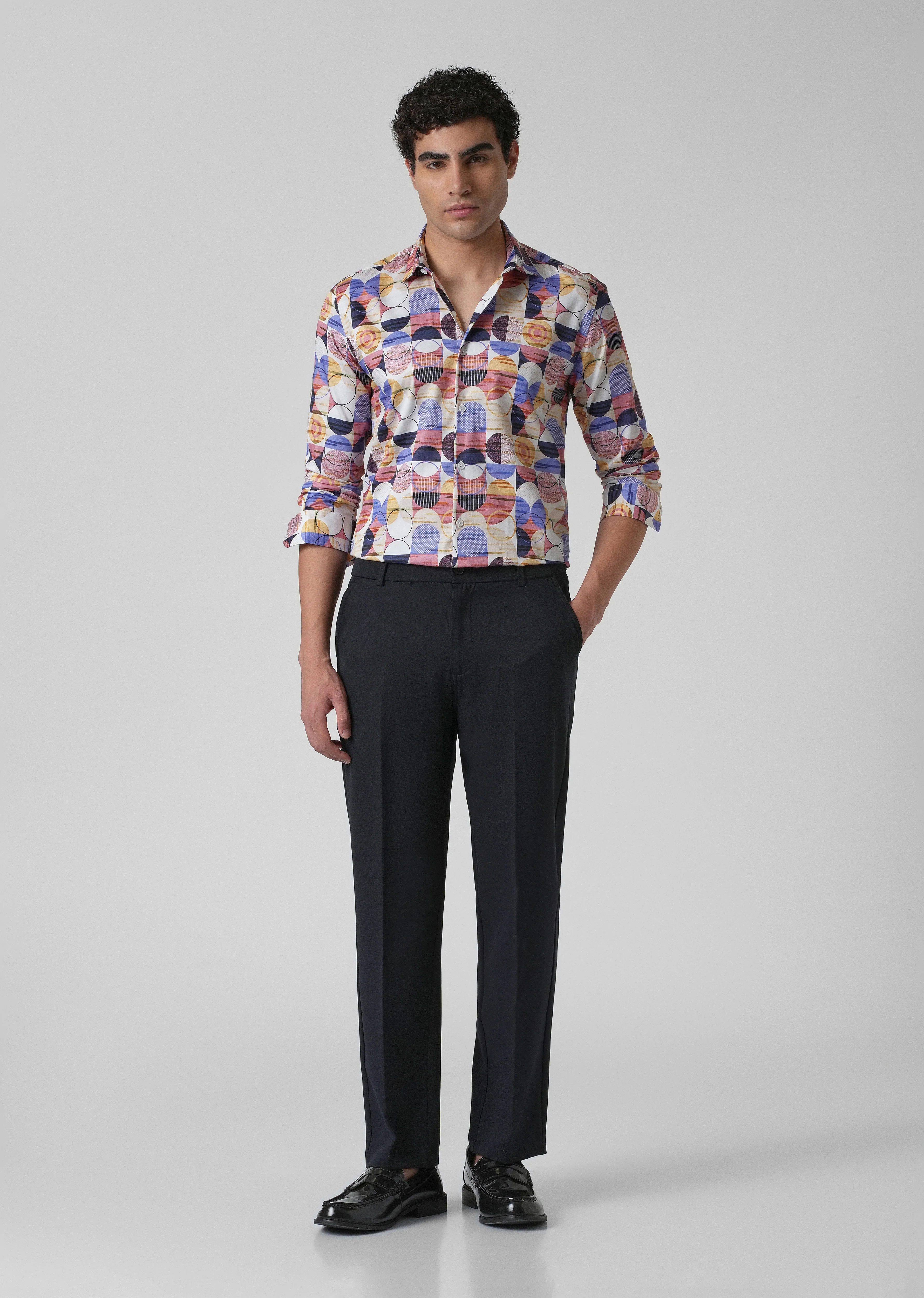 Multi Geometric Print Shirt - Image 7