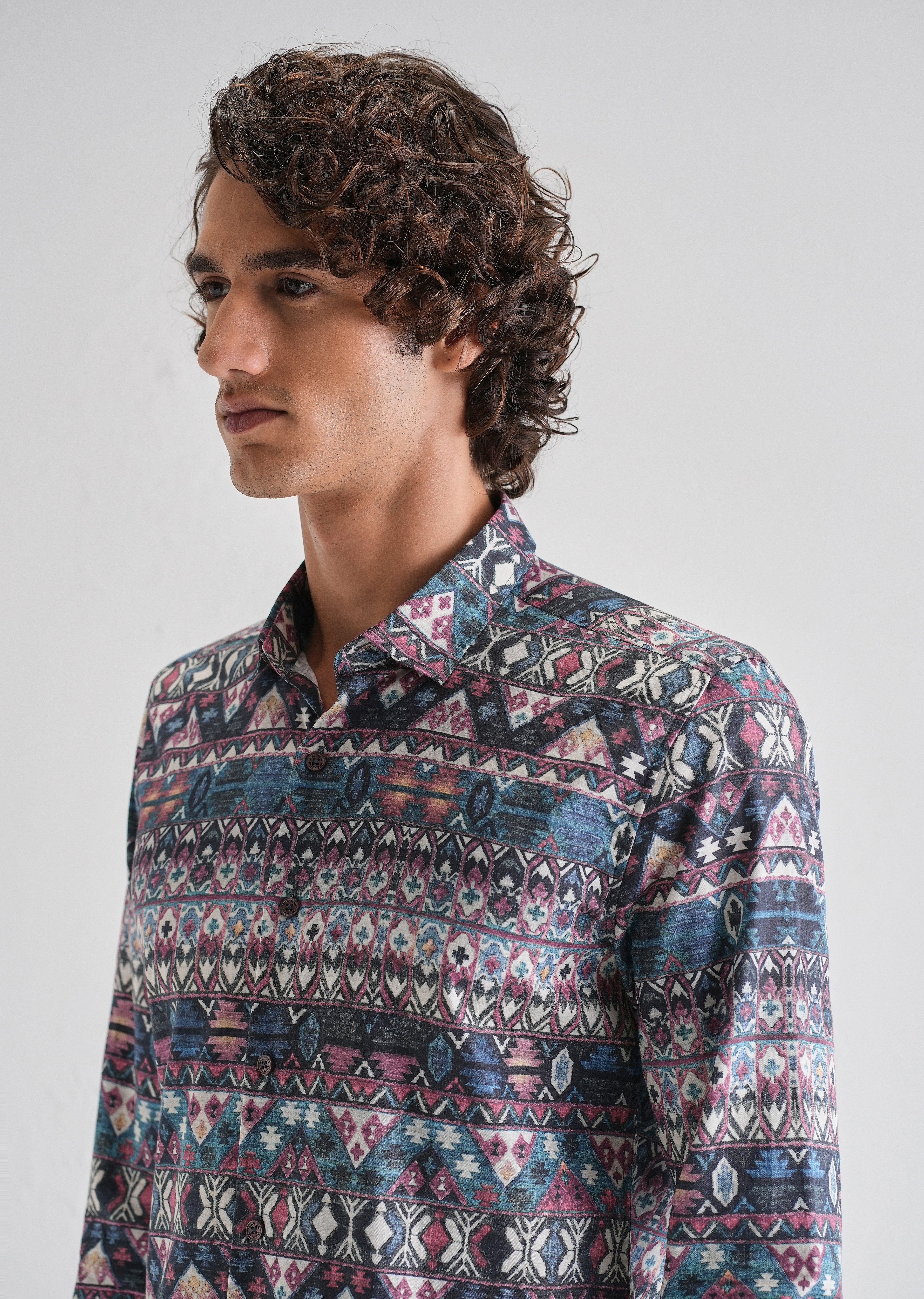 Multi Printed Full-Sleeves Shirt - Image 6